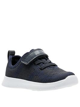 clarks ath flux toddler trainers - navy