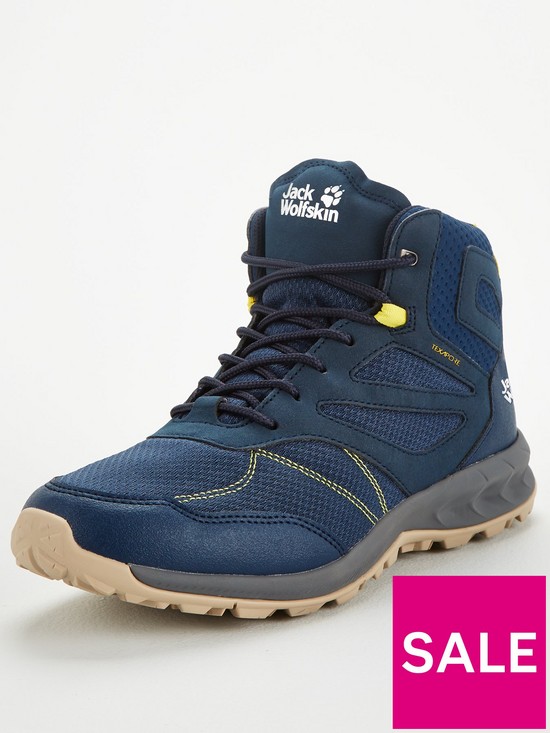 front image of jack-wolfskin-woodland-texapore-mid-navy