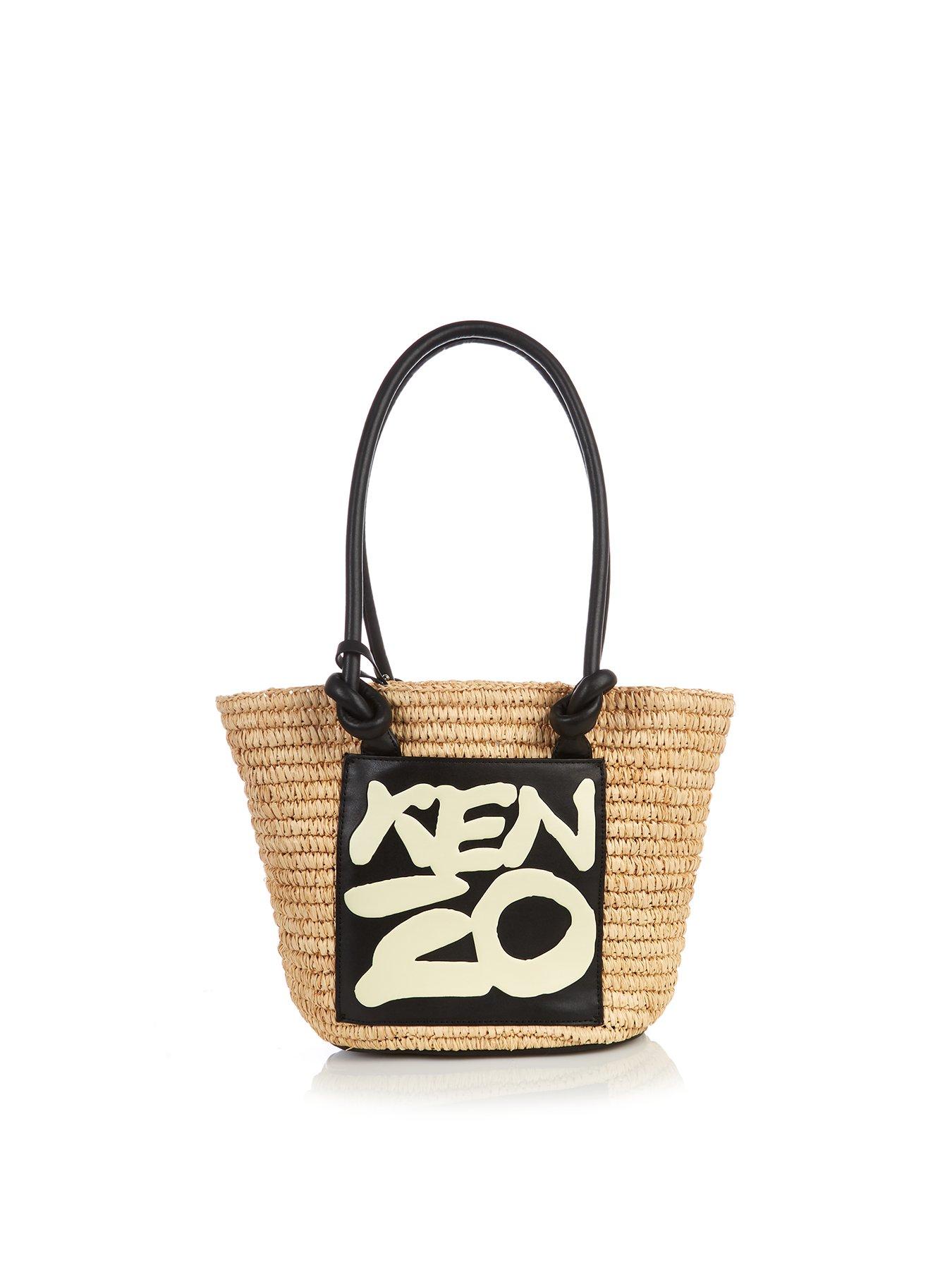 Kenzo Raffia Logo Shopper Tote Bag review