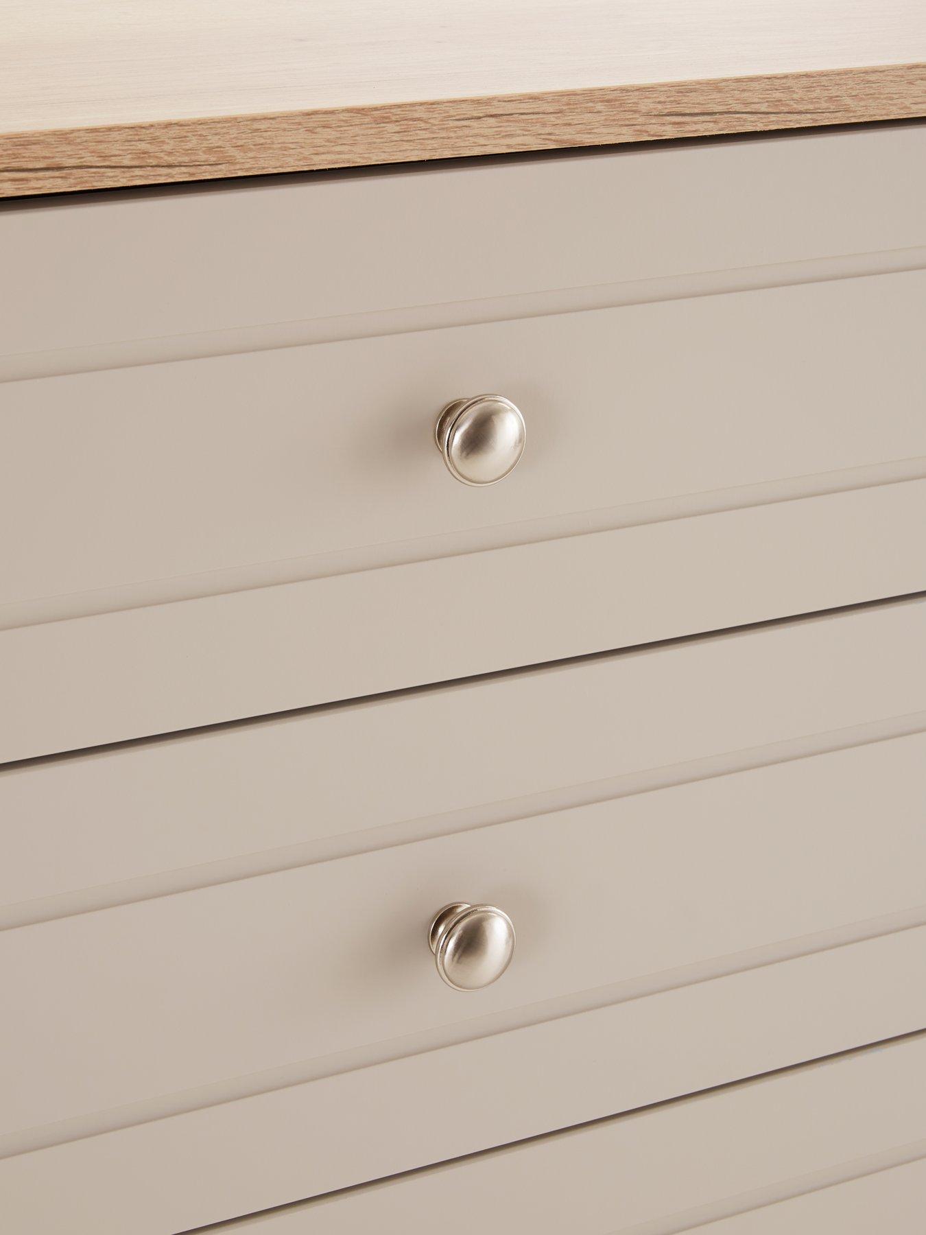 Image 7 of 7 of One Call Alderley Ready Assembled 3 Piece Package - Chest of 5 Drawers and 2 Bedside Chests