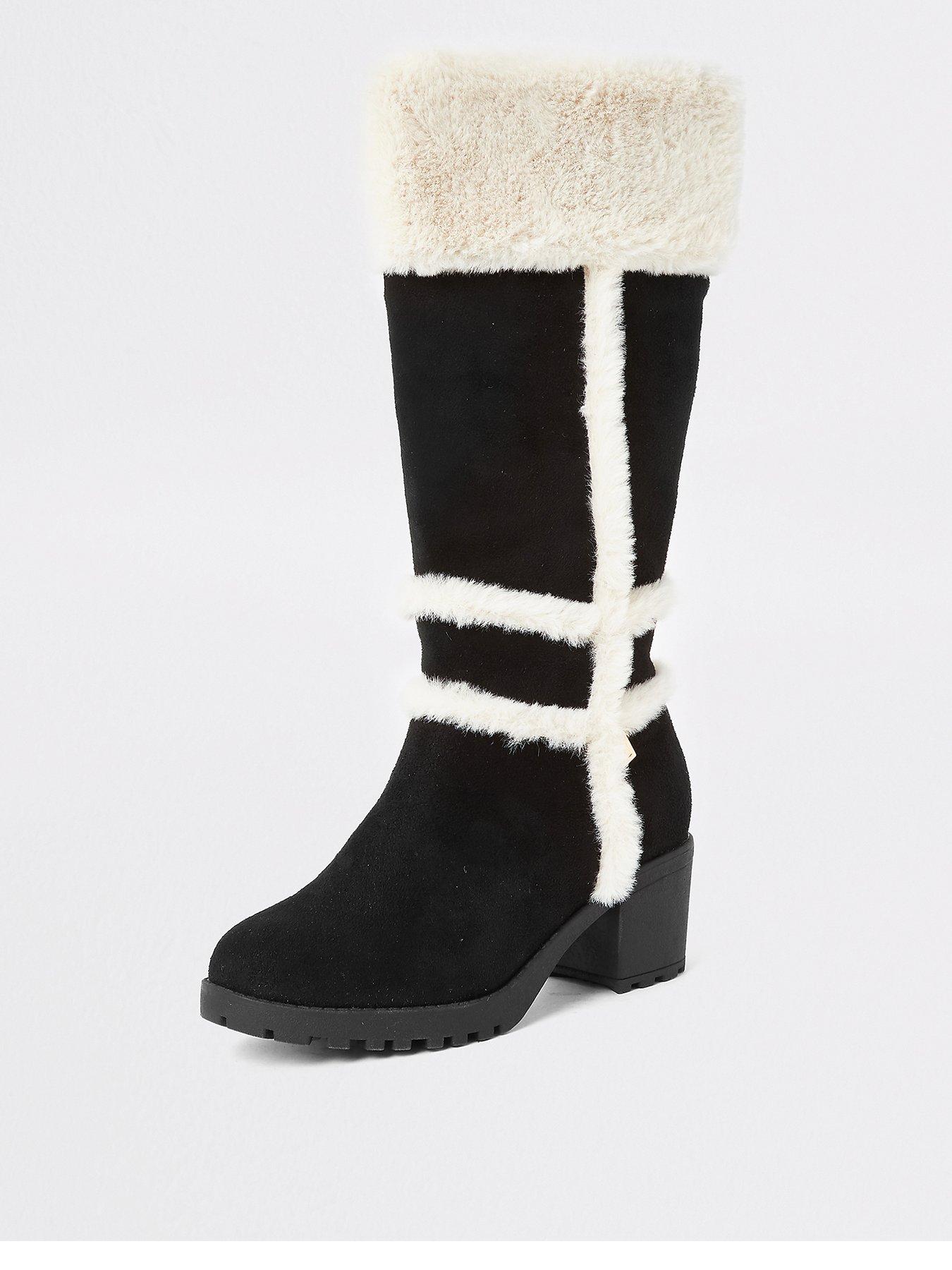 river island girls knee high boots