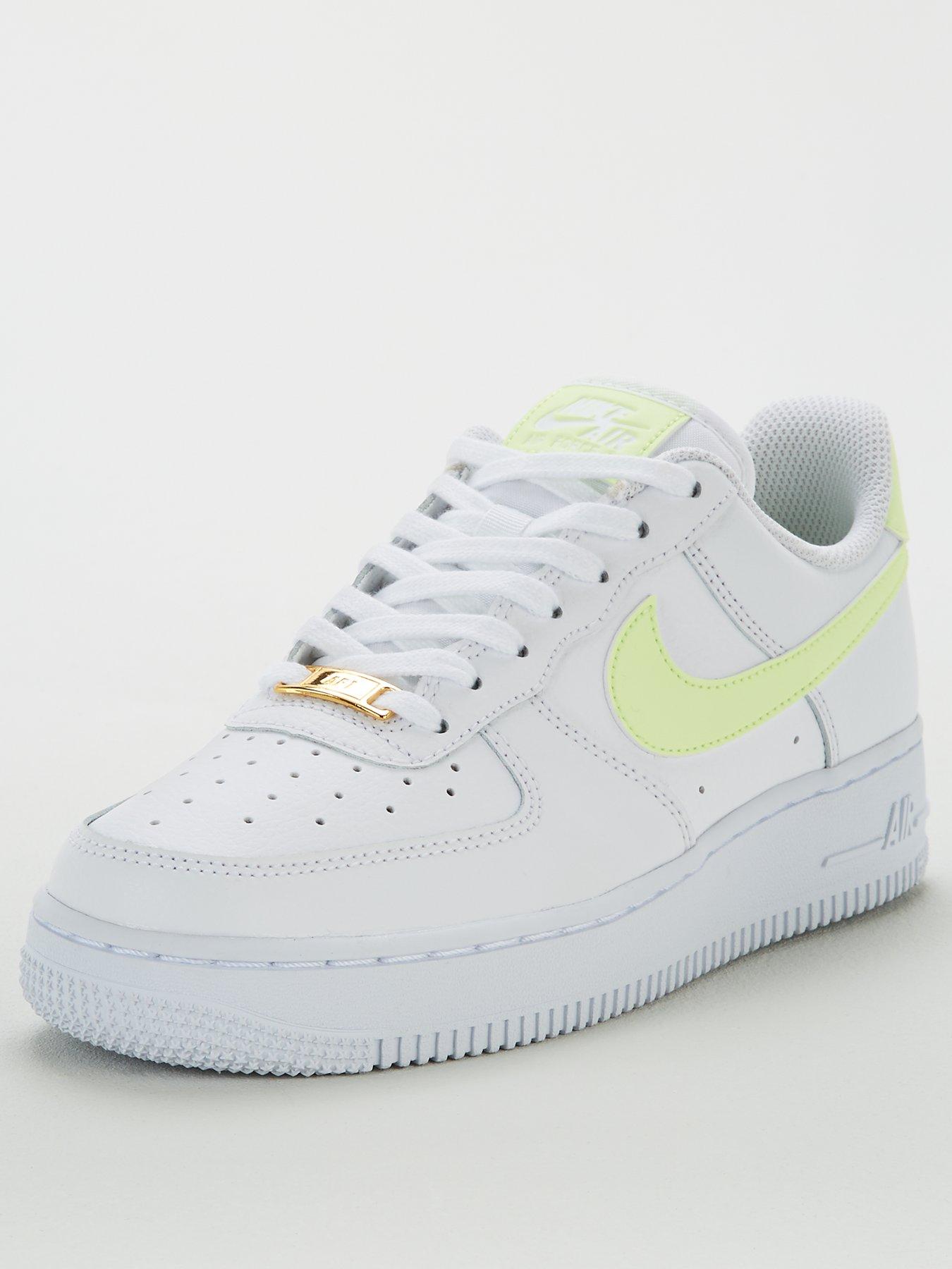 nike white & pl blue air force 1 07 3 trainers