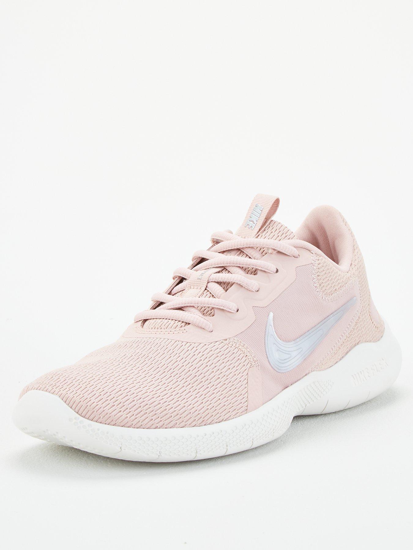 nike training flex trainers in rose gold