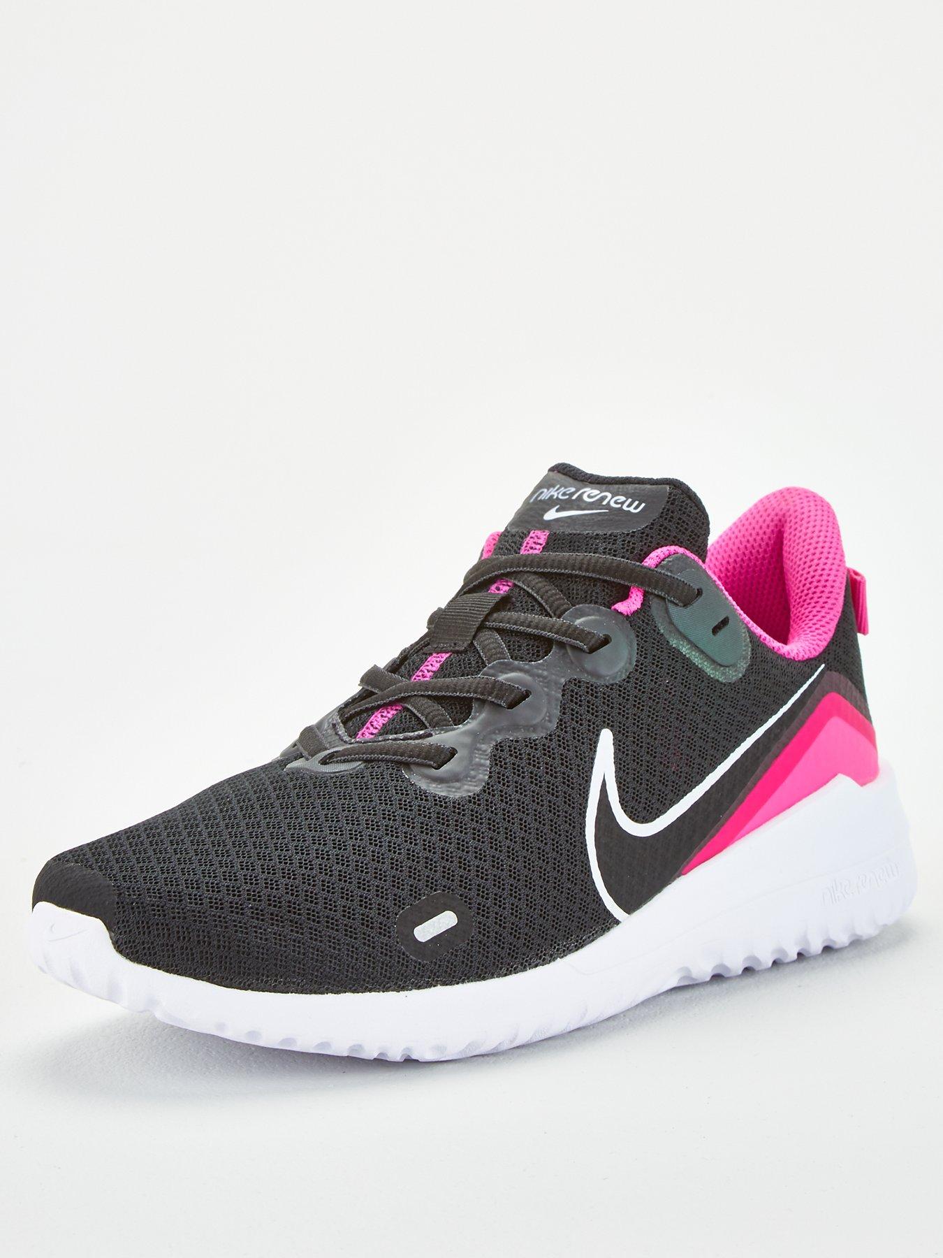 nike running renew arena sneakers in pink