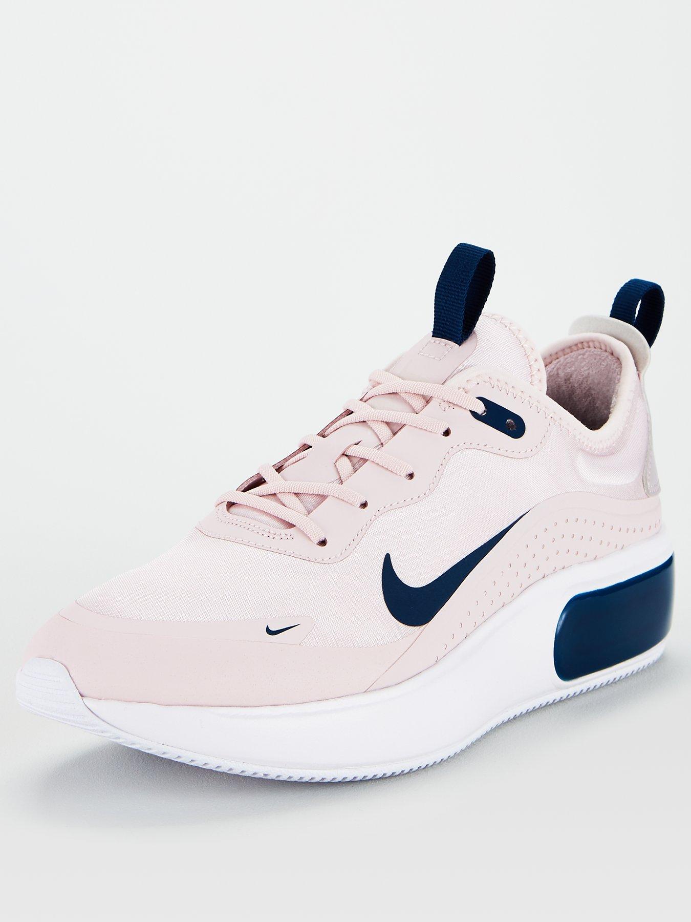 pink and blue nike trainers