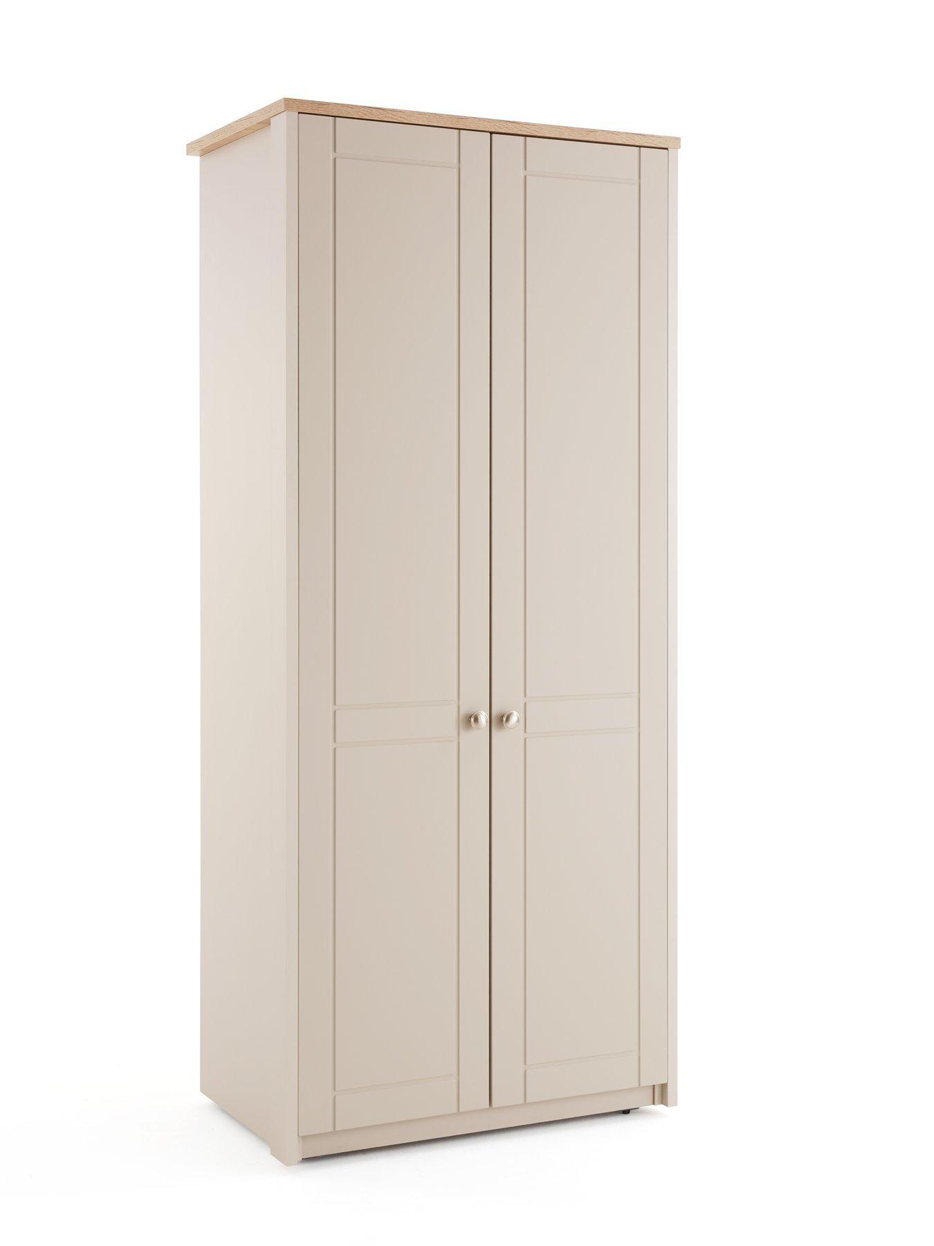Image 3 of 7 of One Call Alderley Ready Assembled 4 Piece Package - 2 Door Wardrobe, Chest of 5 Drawers and 2 Bedside Chests