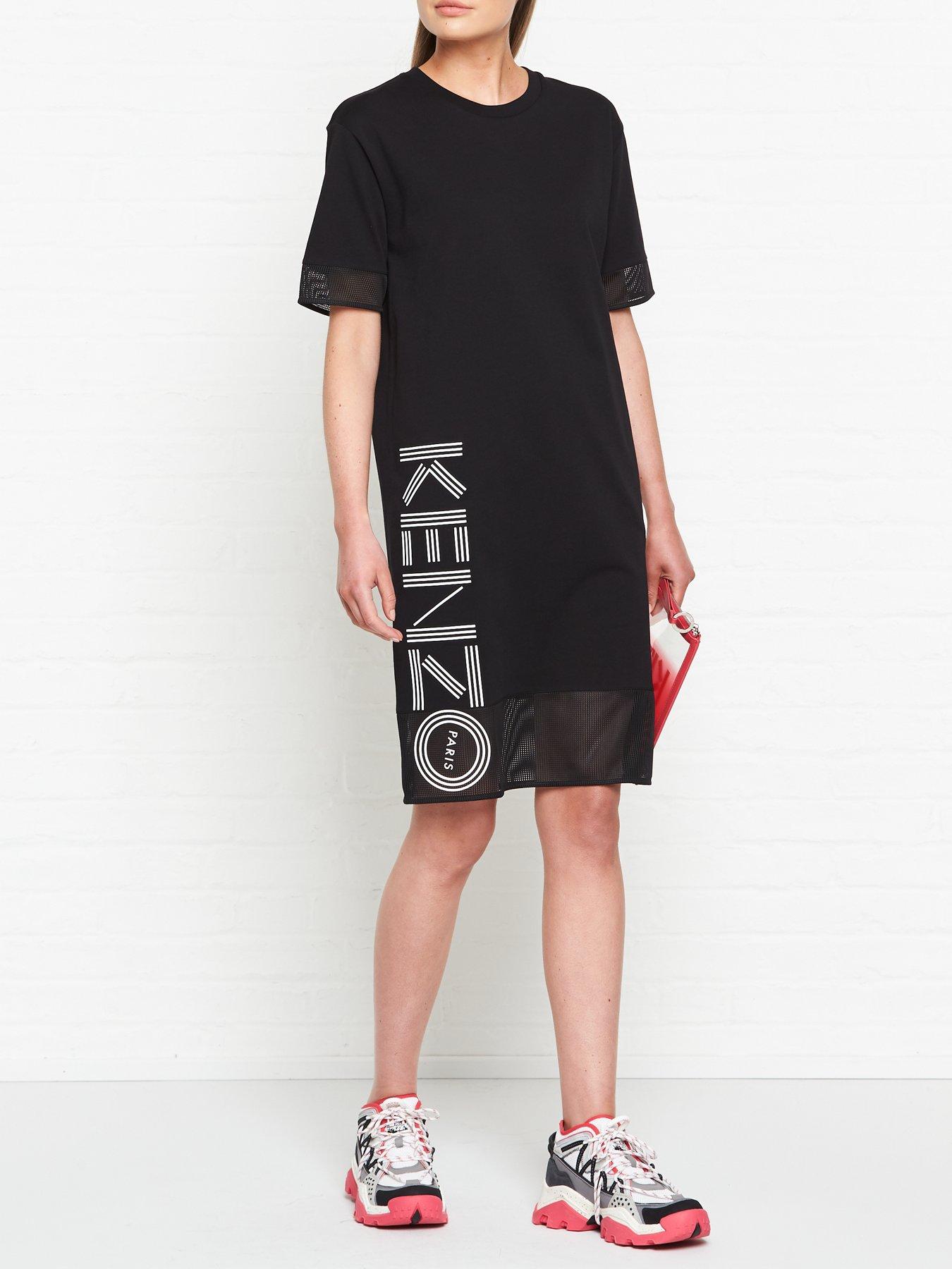 kenzo logo sweatshirt dress