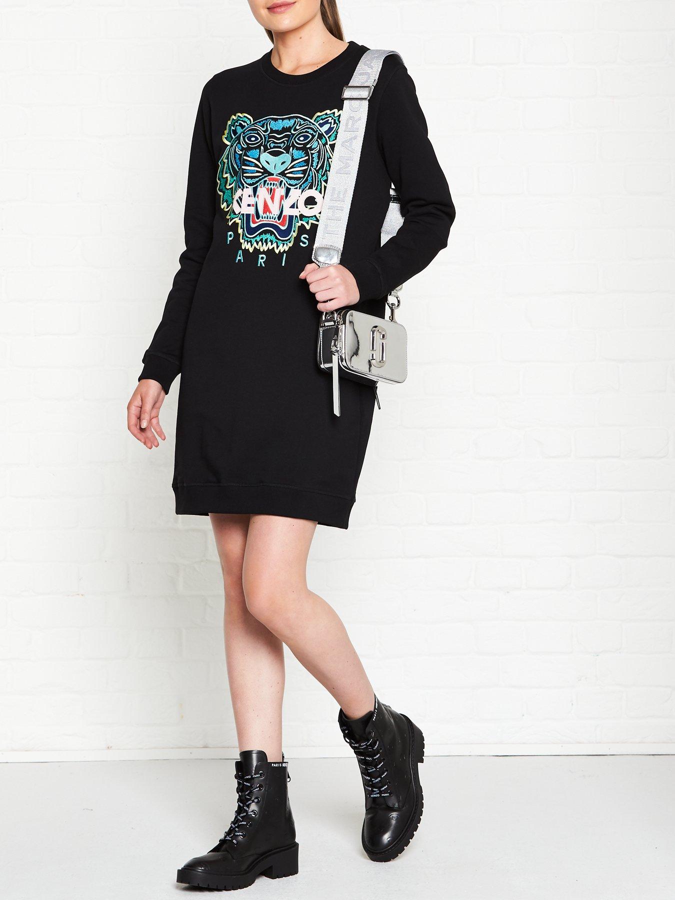 Kenzo Classic Tiger Sweatshirt Dress Black Very Co Uk