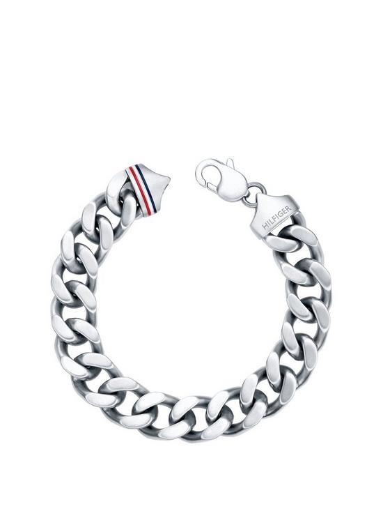 front image of tommy-hilfiger-stainless-steel-mens-curb-bracelet