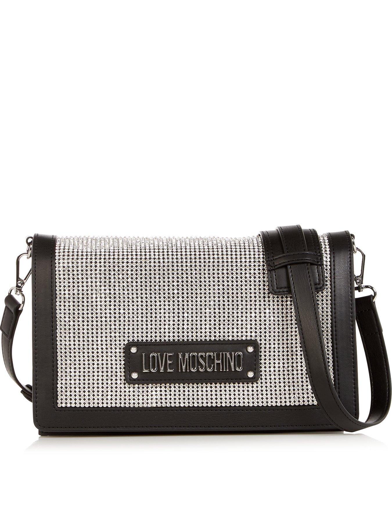 silver love moschino bag