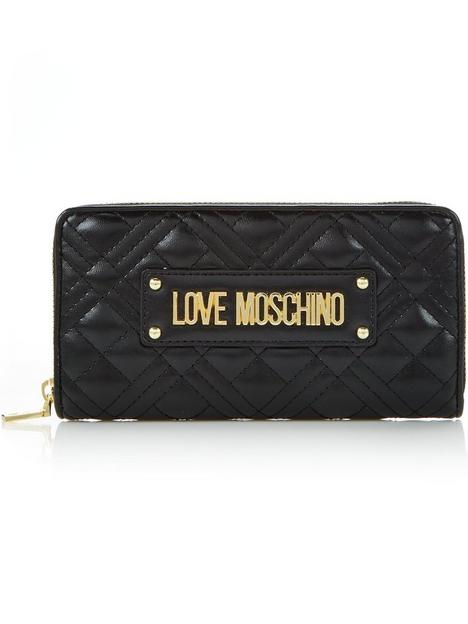 love-moschino-quilted-continental-purse-black