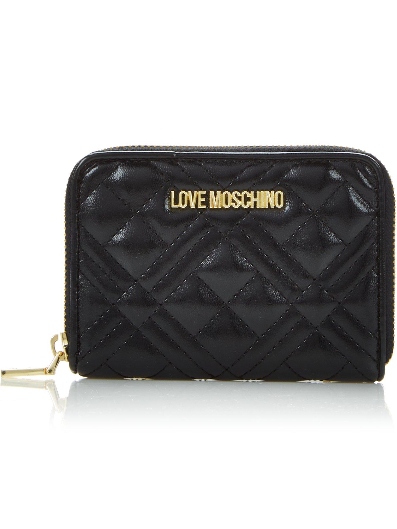 LOVE MOSCHINO Quilted Small Zip Around 