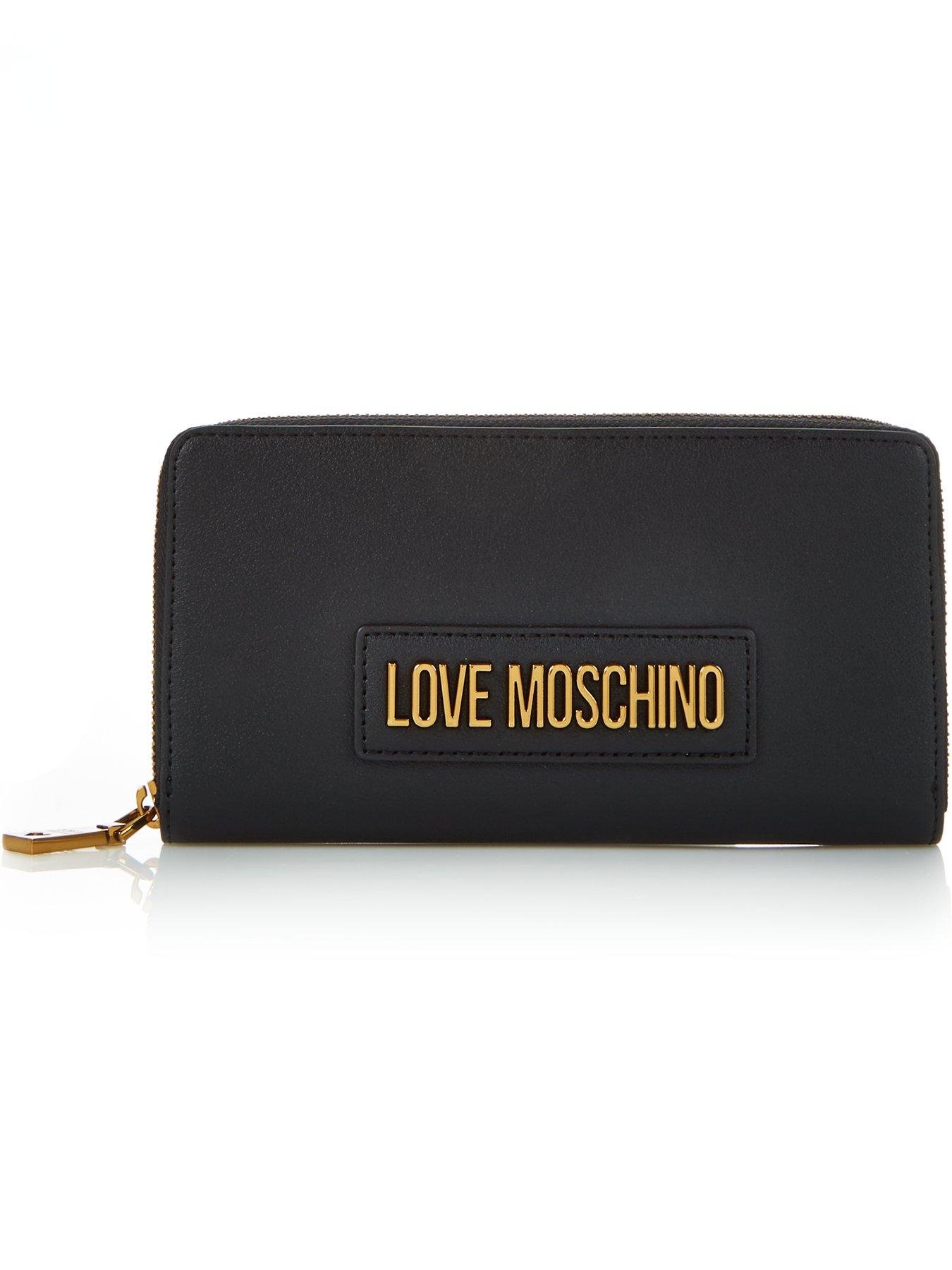 black moschino purse