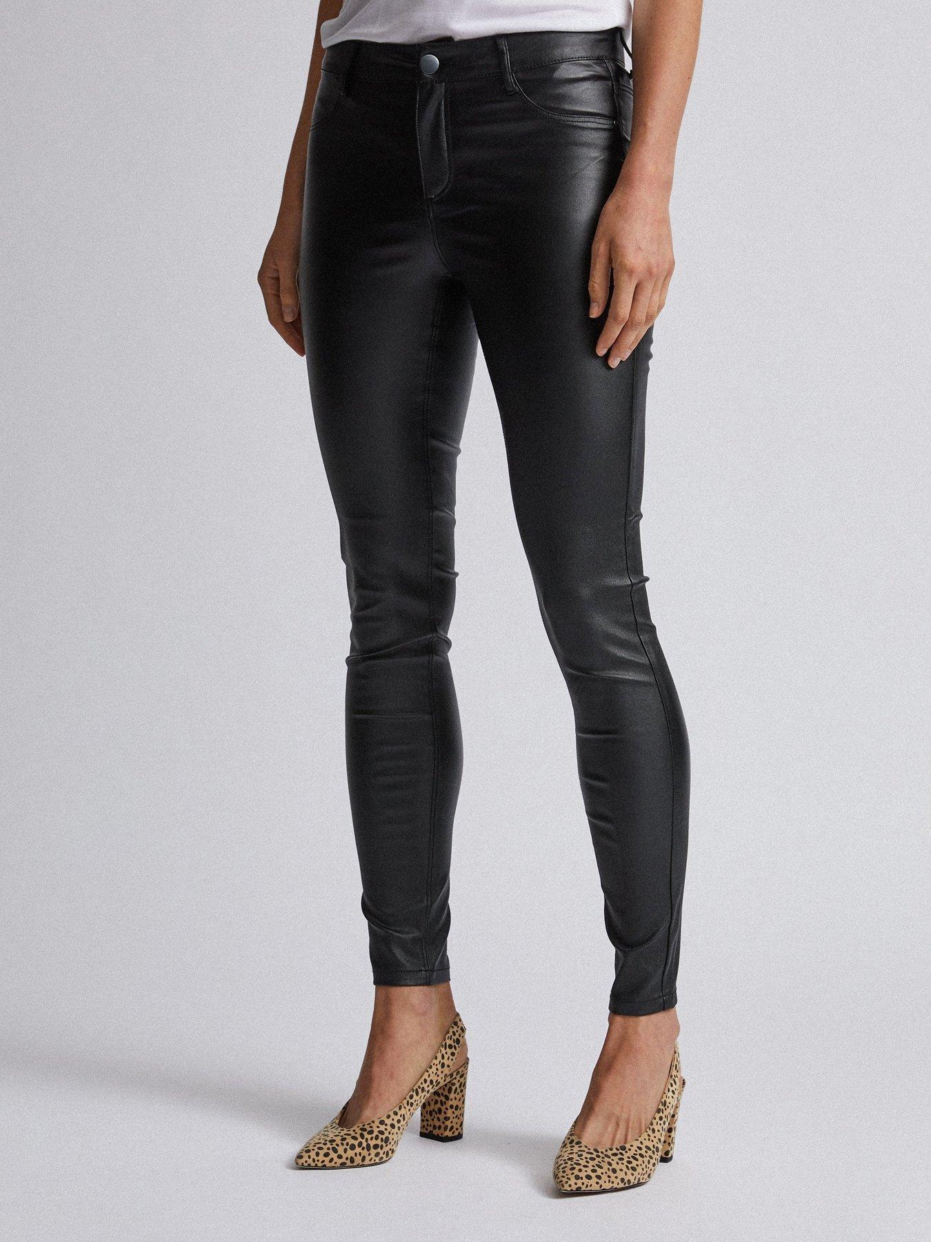 dorothy perkins coated jeans