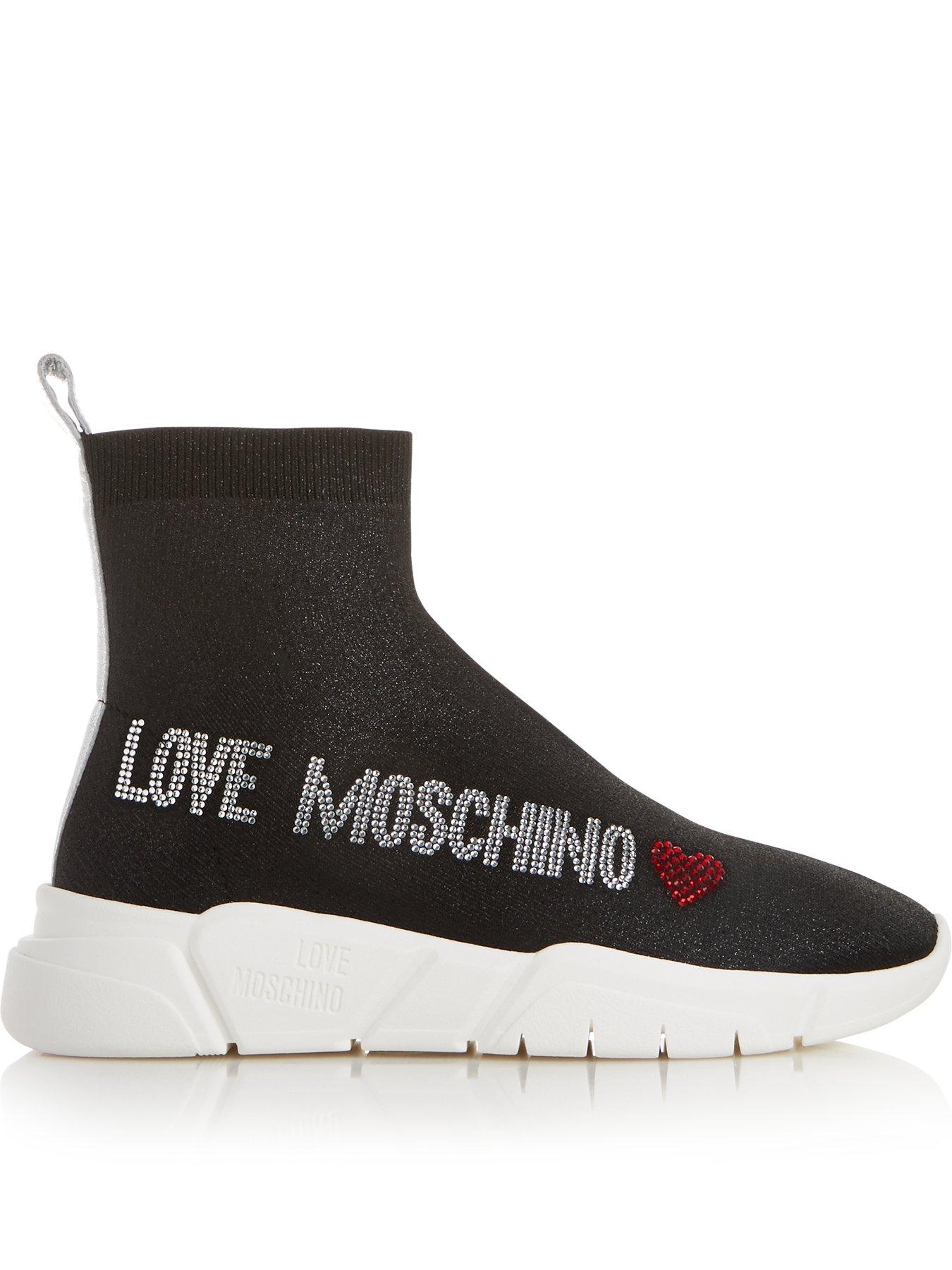 love moschino sock runner trainers
