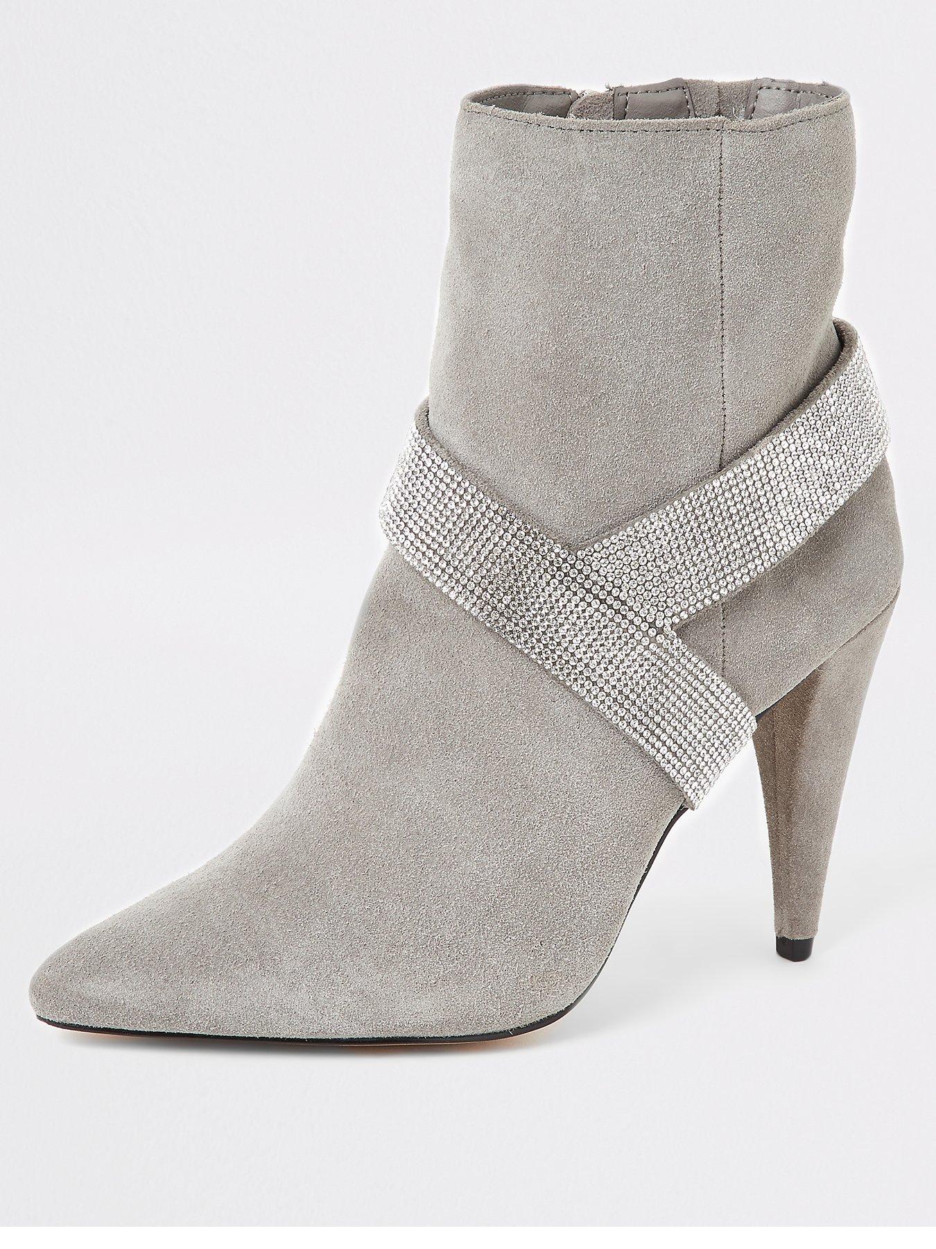 river island grey boots
