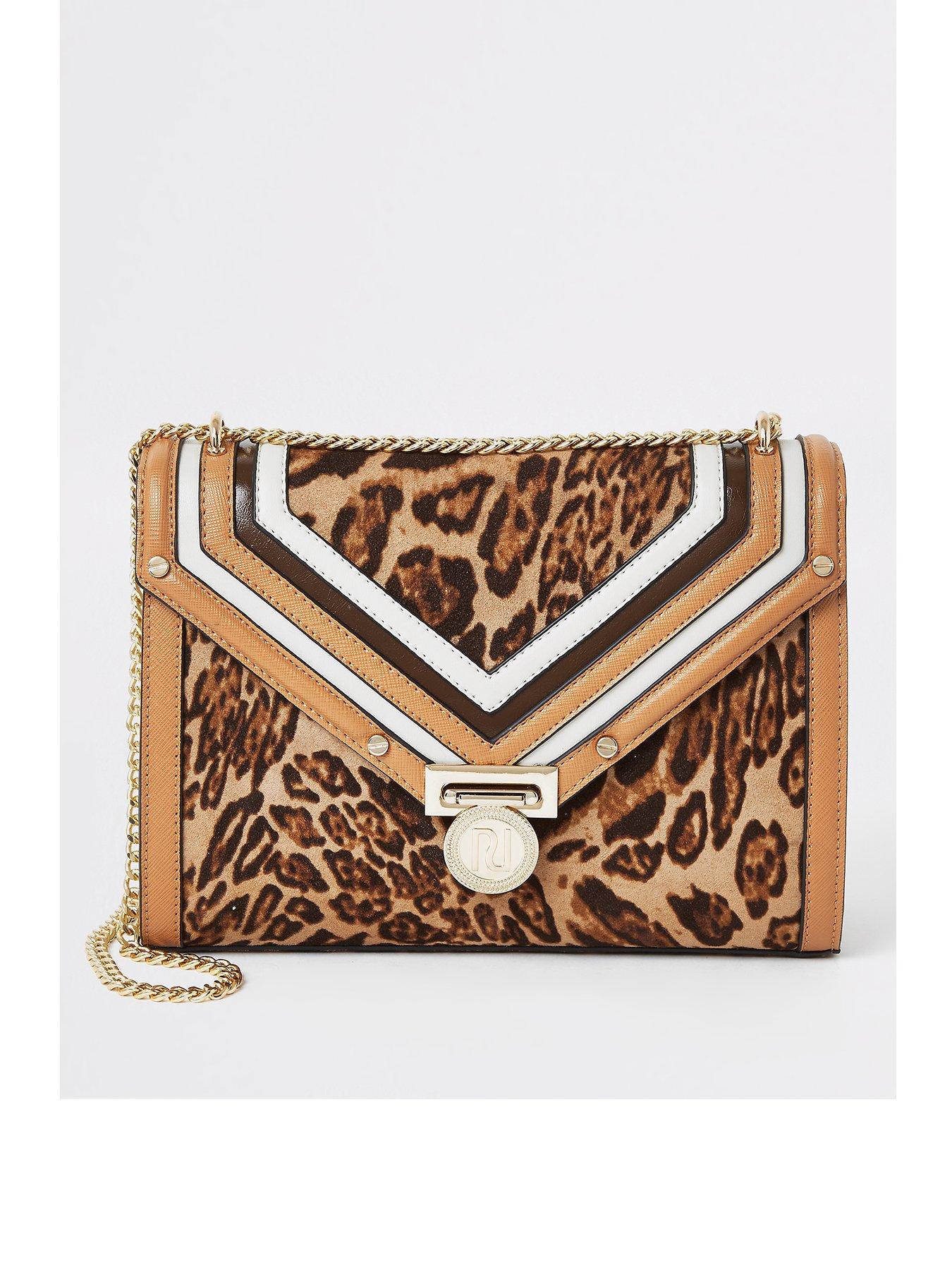 leopard print river island bag