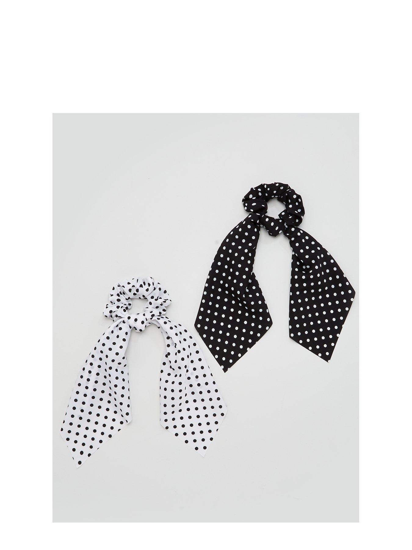 V By Very 2 Pack Polka Dot Hair Scrunchie Scarf review