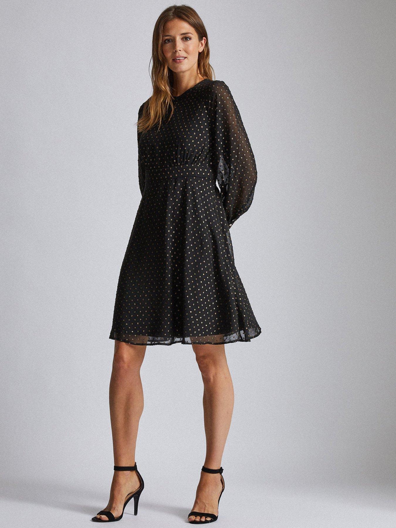 black chiffon dress uk