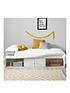  image of alpha-cabin-bed-with-storage-and-mattress-options-buy-and-save-white