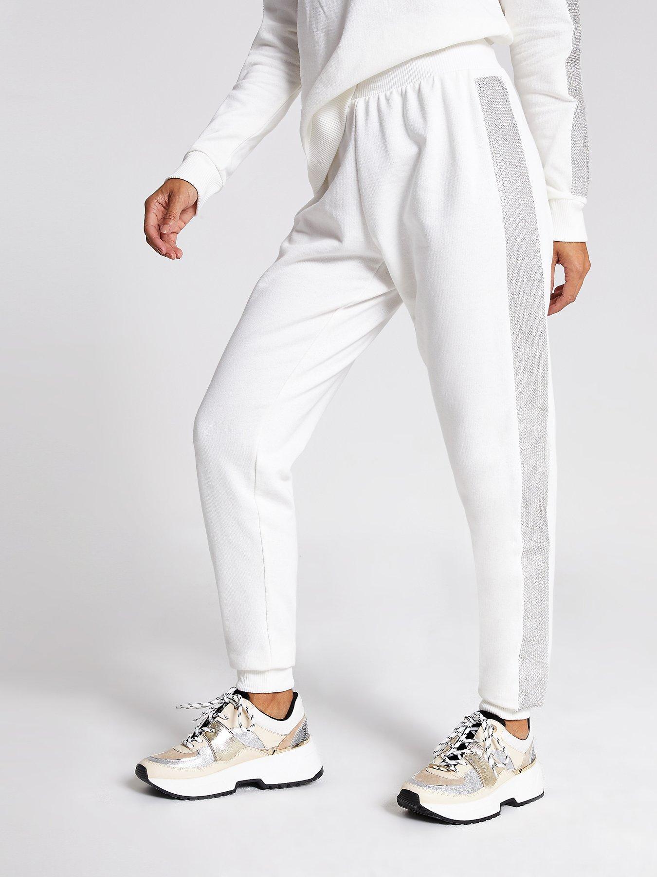 Ri Petite Ri Petite Embellished Jersey Jogger- Cream review