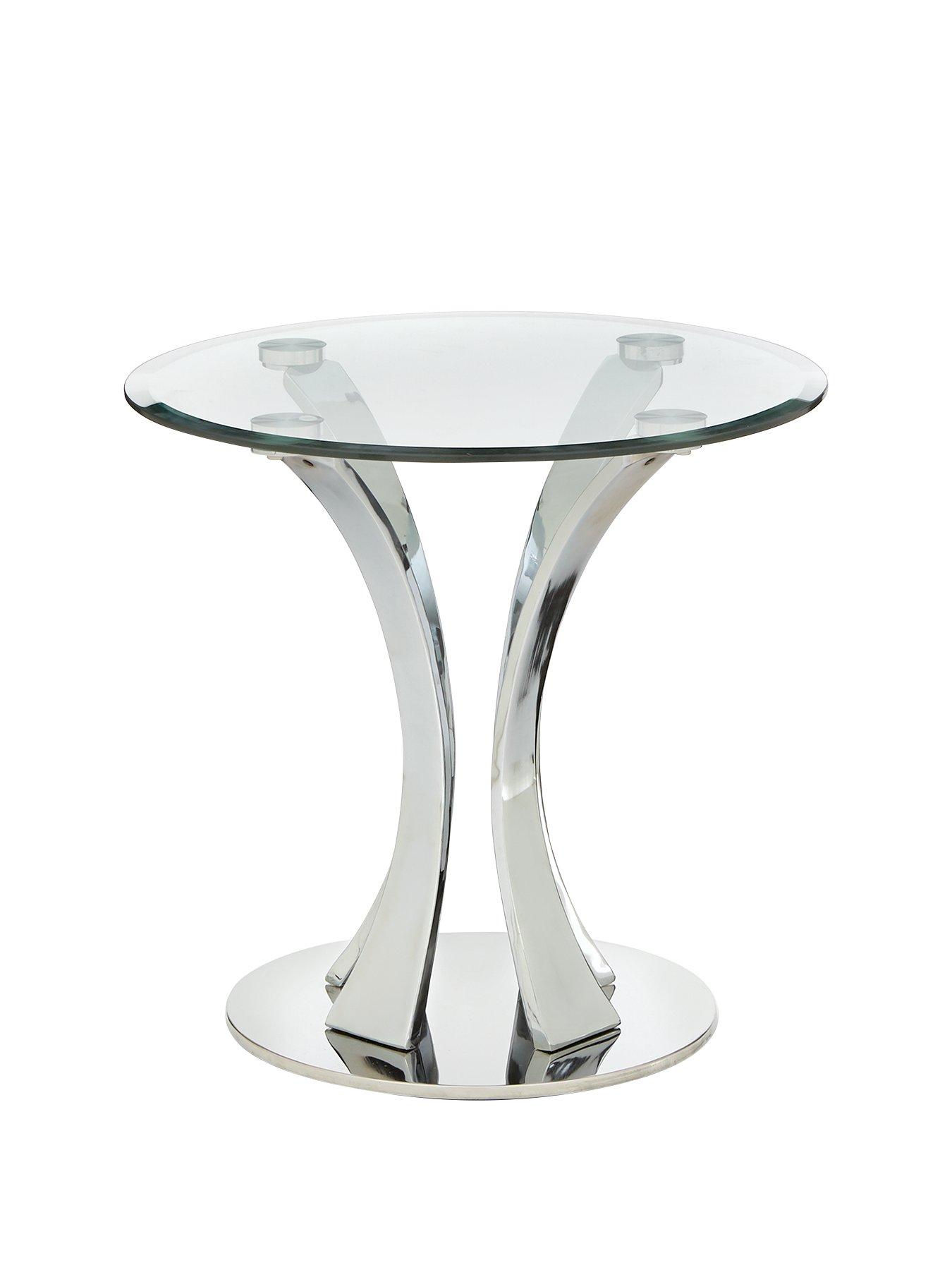 glass lamp table