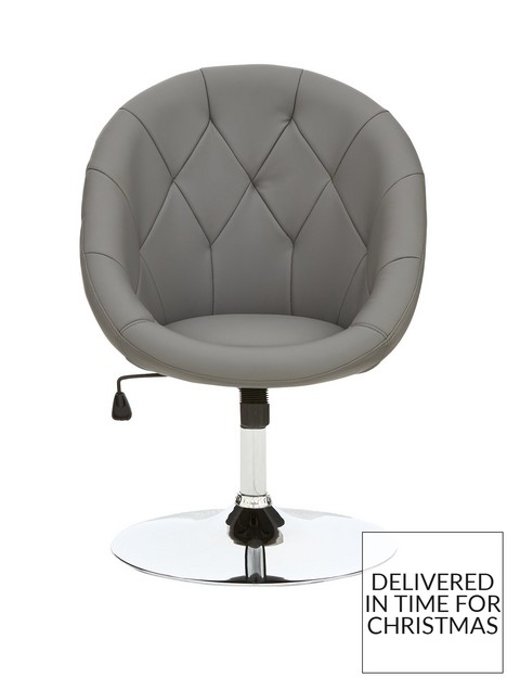 very-home-odyssey-faux-leather-leisure-chair-grey