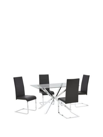 Clear Dining Table Chair Sets Home Garden Www Very Co Uk