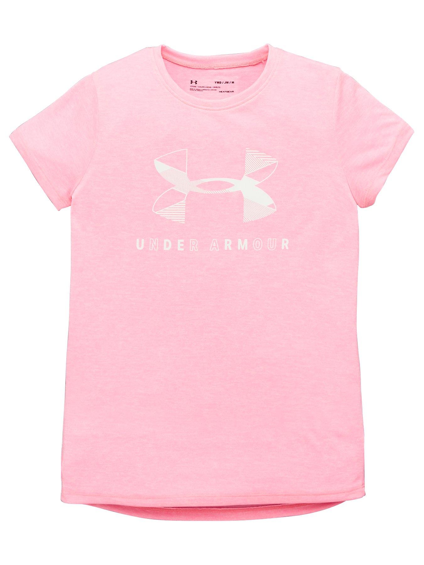 Under Armour Girls Graphic Twist Big Logo T-Shirt review