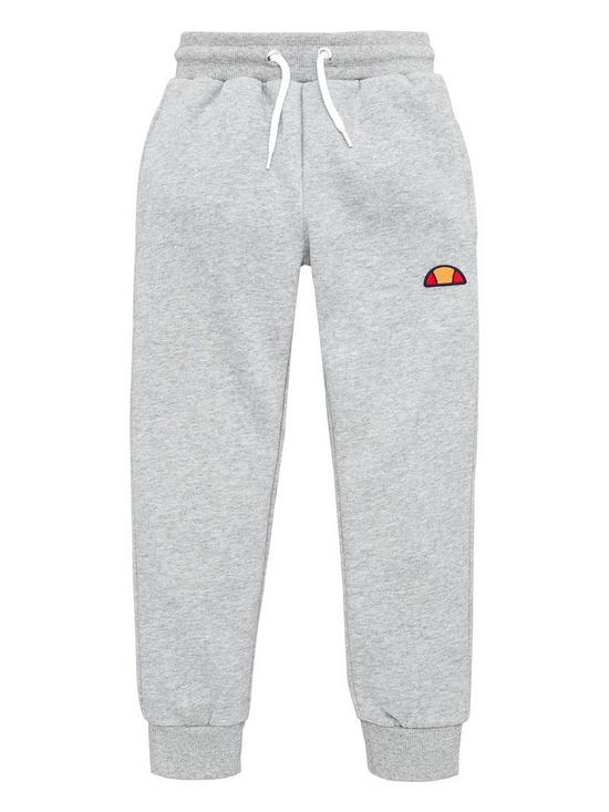 front image of ellesse-younger-boys-colino-joggers-grey