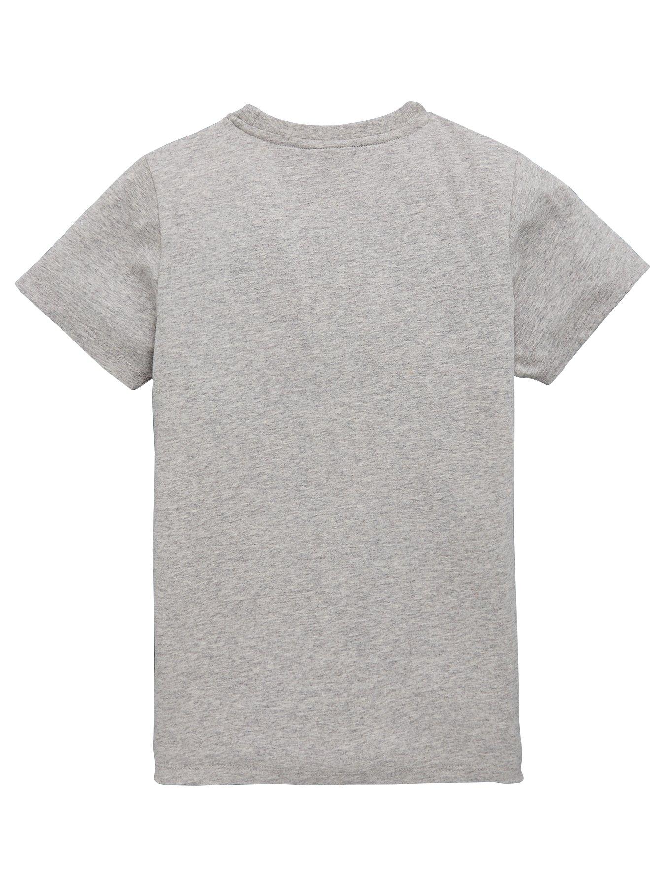 Ellesse Older Boys Malia Short Sleeve T-Shirt - Grey | very.co.uk