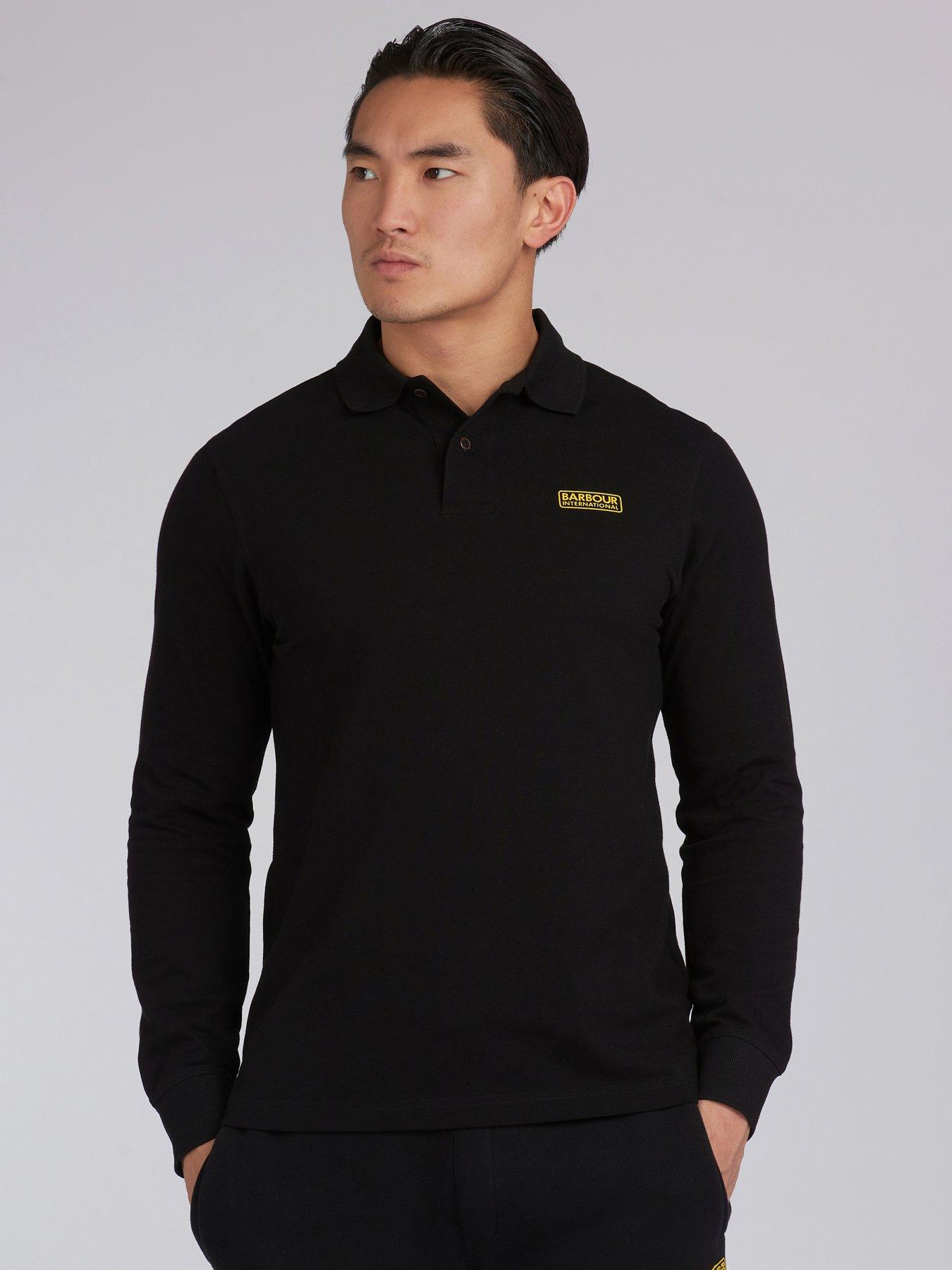 barbour international long sleeve polo