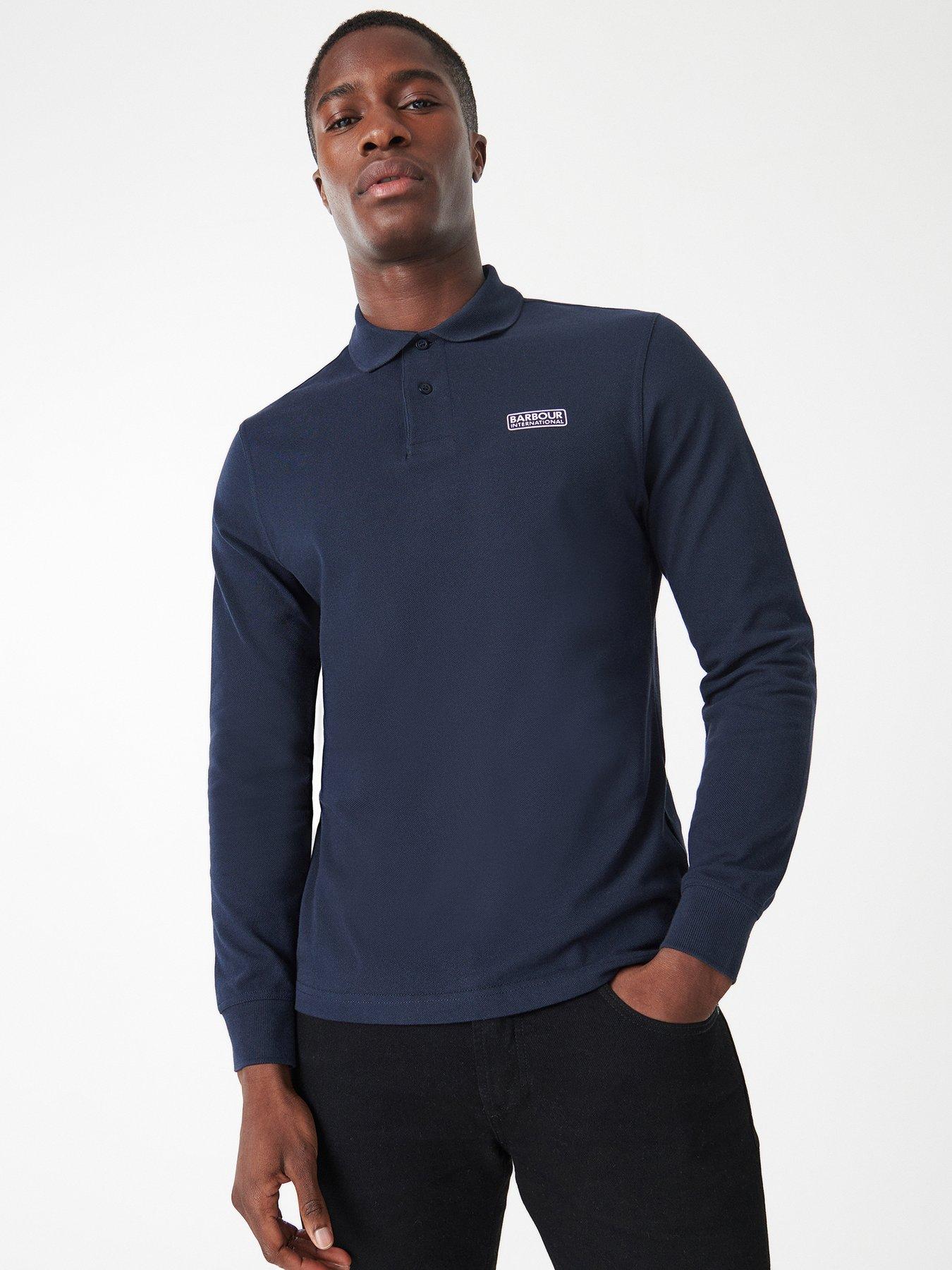 barbour mens long sleeve polo