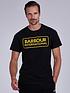  image of barbour-international-essential-large-logo-t-shirt-black