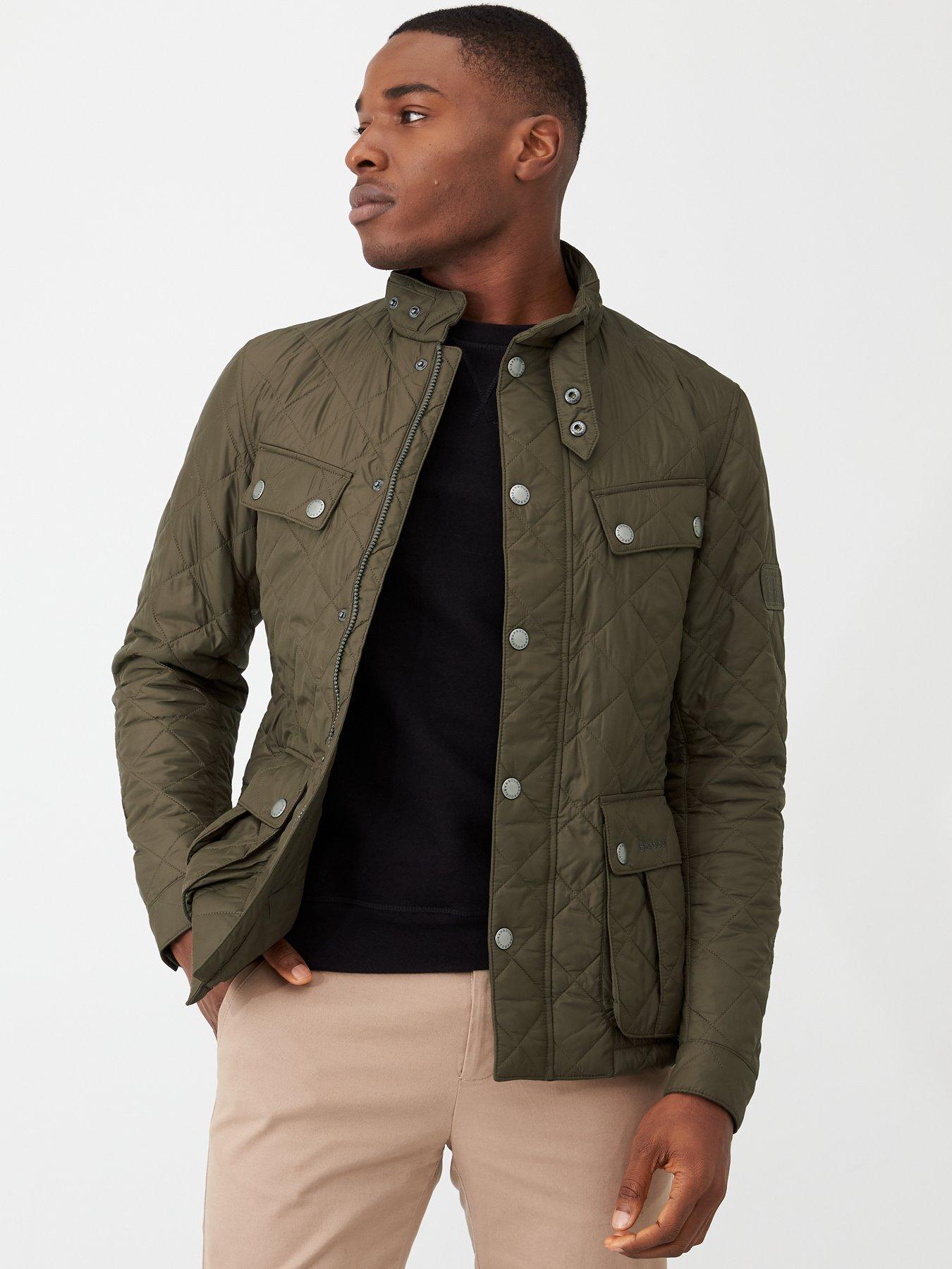 mens barbour international quilted jacket