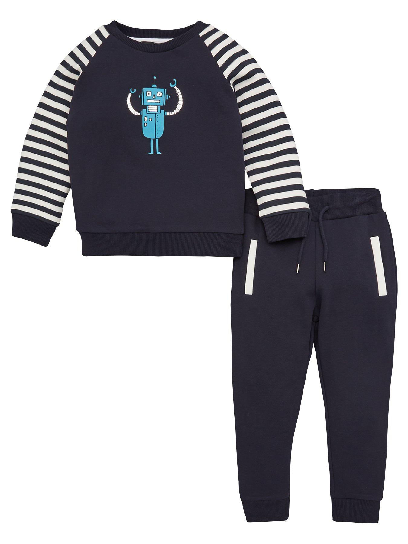 V By Very Boys Robot Striped Sleeve Tracksuit review