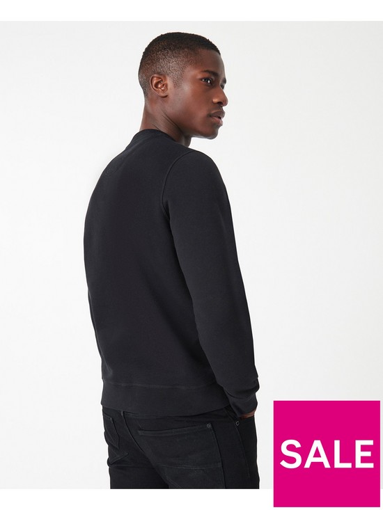 stillFront image of barbour-international-large-logo-sweatshirt-black