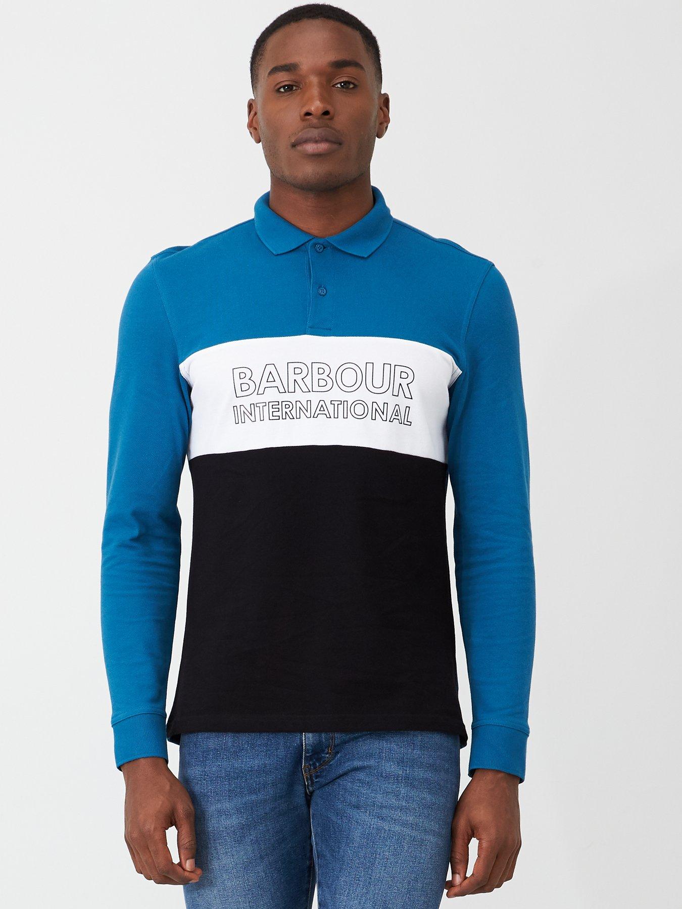 barbour long sleeve polo shirt