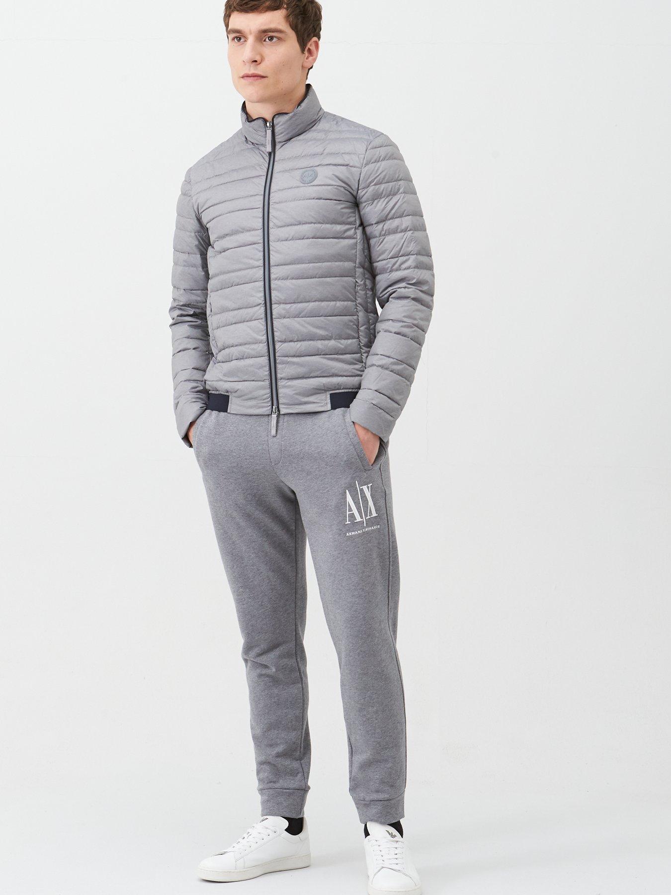 Armani Exchange Icon Ax Logo Joggers - Grey Marl 