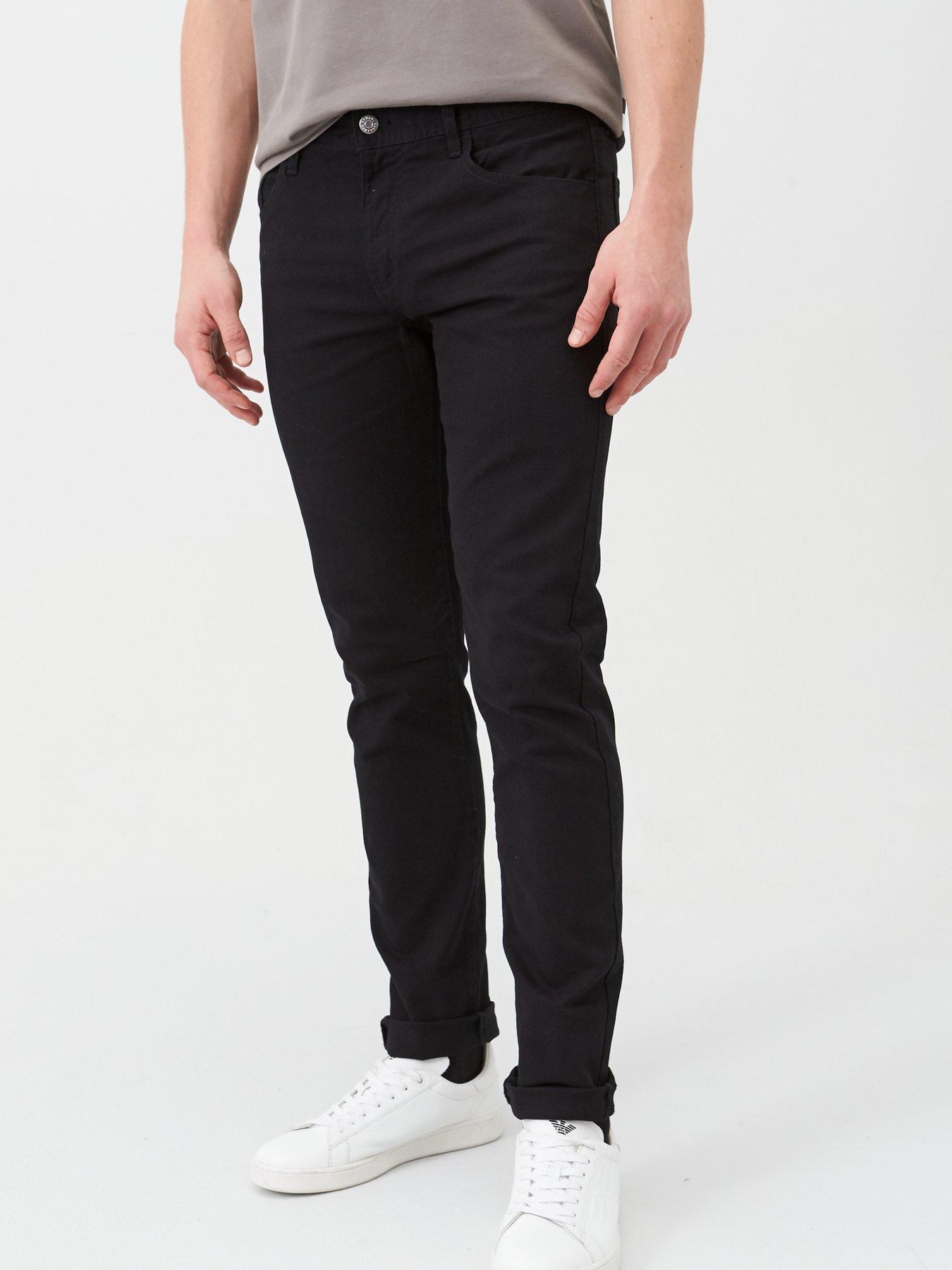armani skinny black jeans