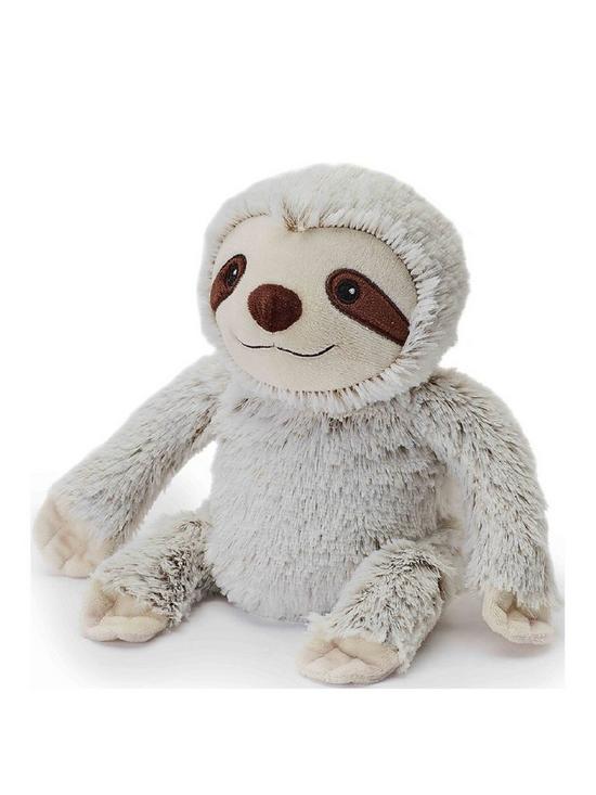 front image of warmiesreg-fully-heatable-cuddly-toy-scented-with-french-lavender--nbspmarshmallow-sloth