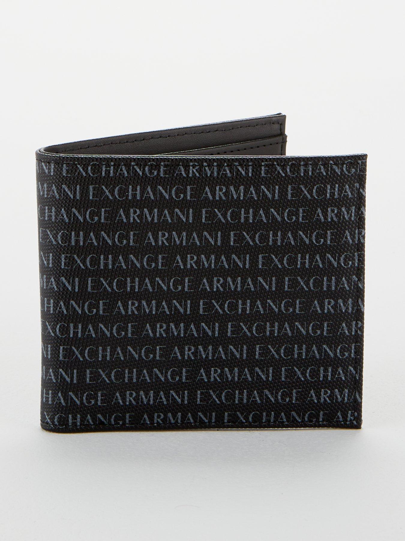 Armani Exchange All Over Logo Billfold Wallet review