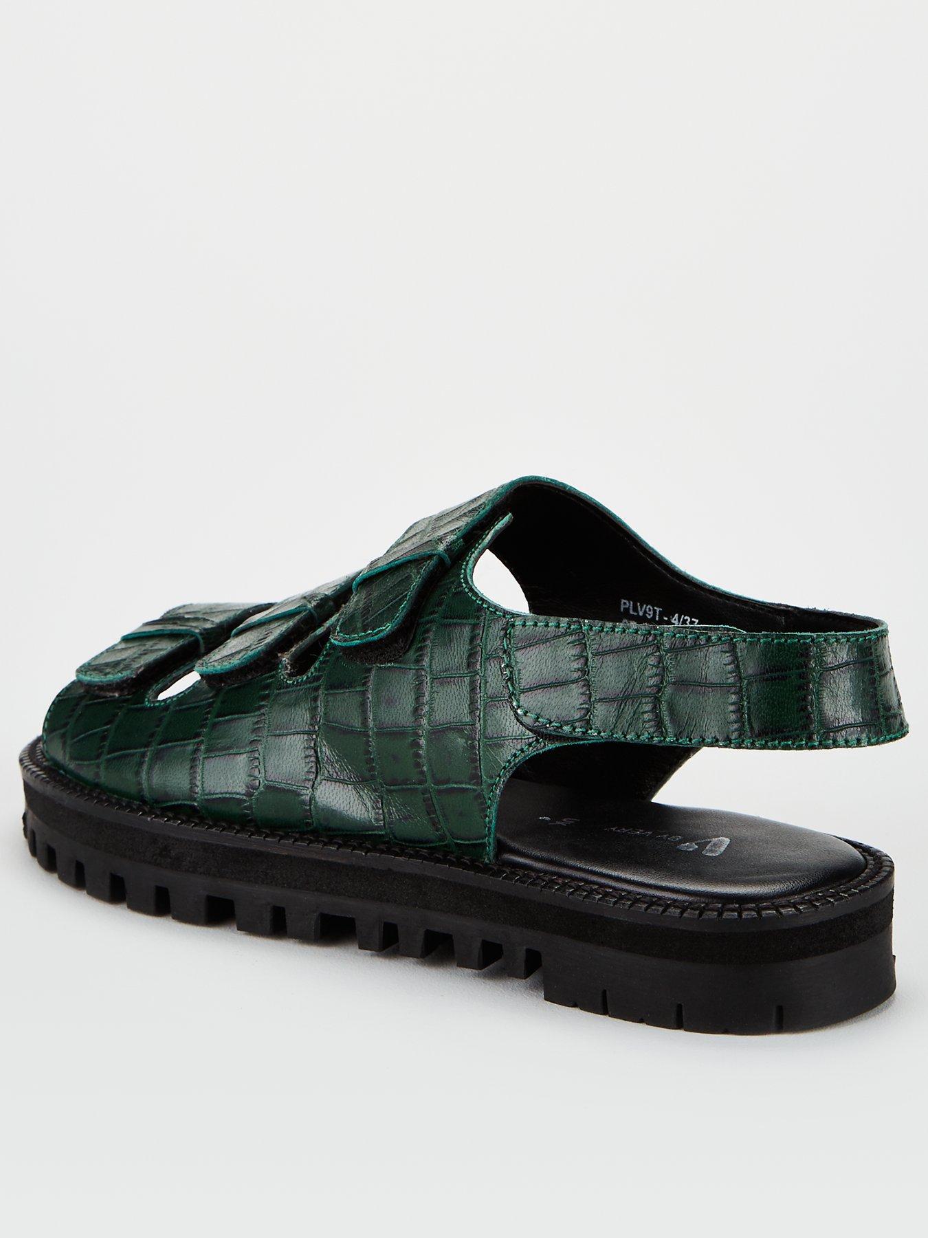 dark green sandals uk