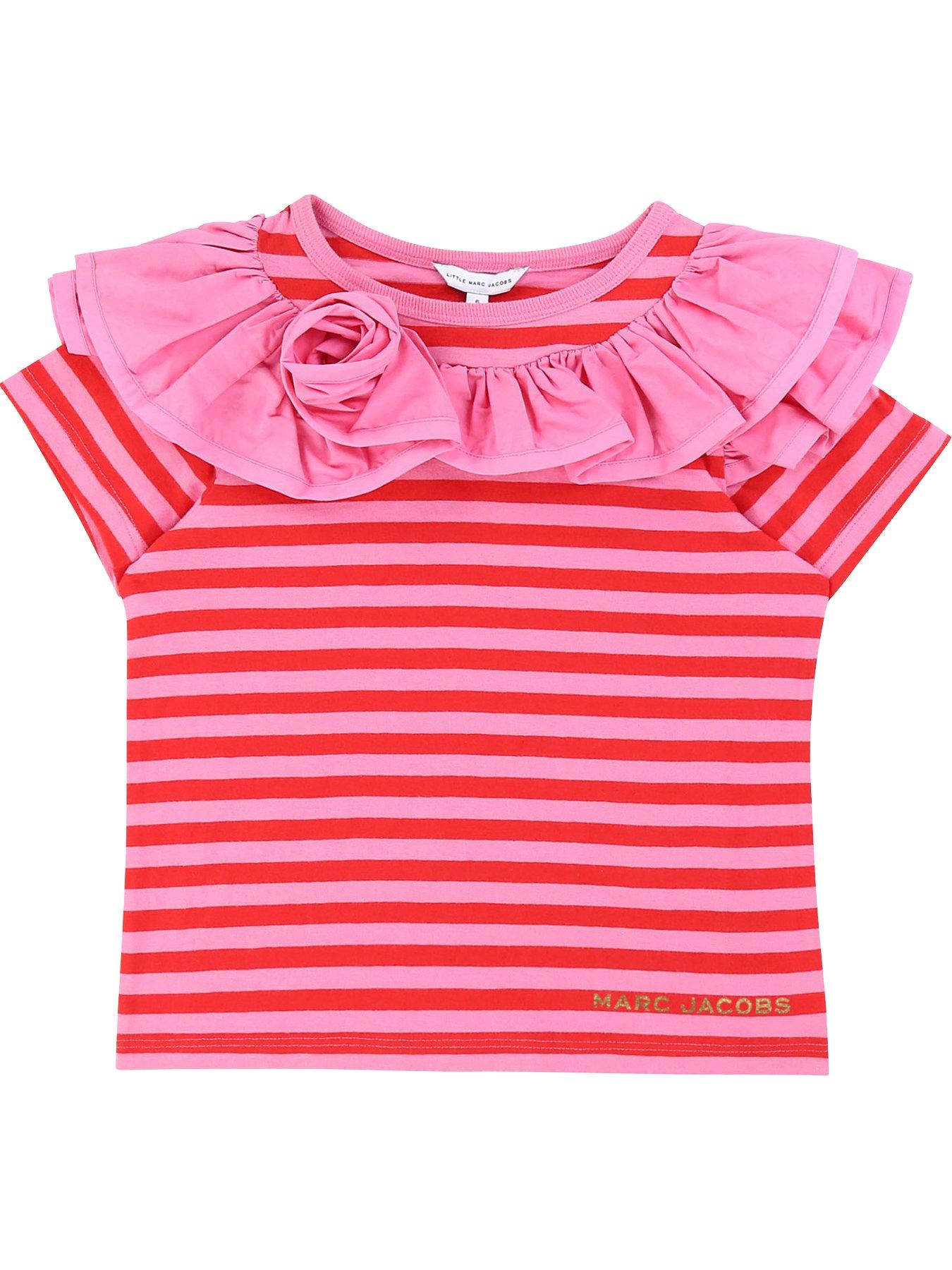 Little Marc Jacobs Girls Stripe Ruffle T-Shirt review