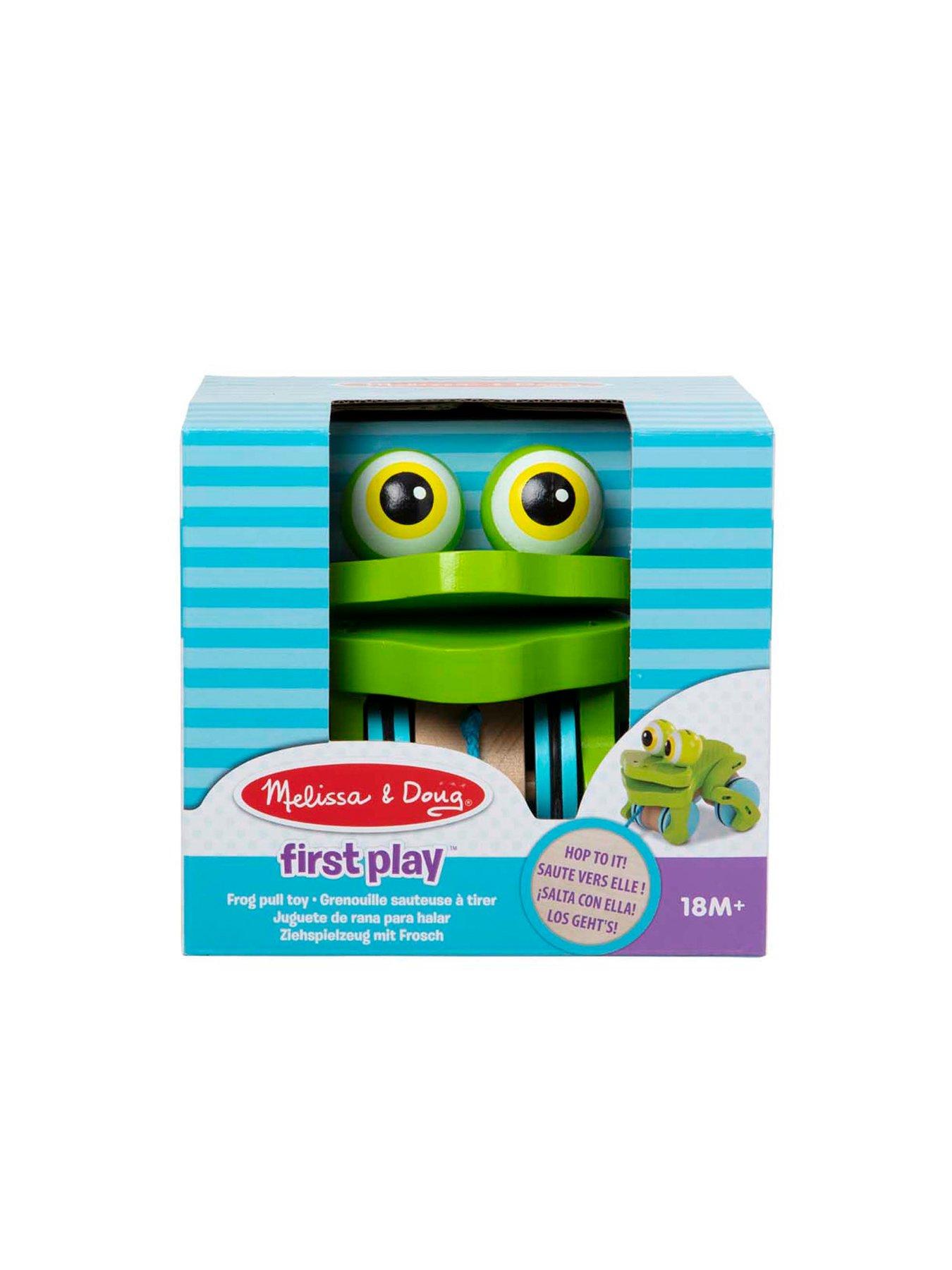 frolicking frog pull toy