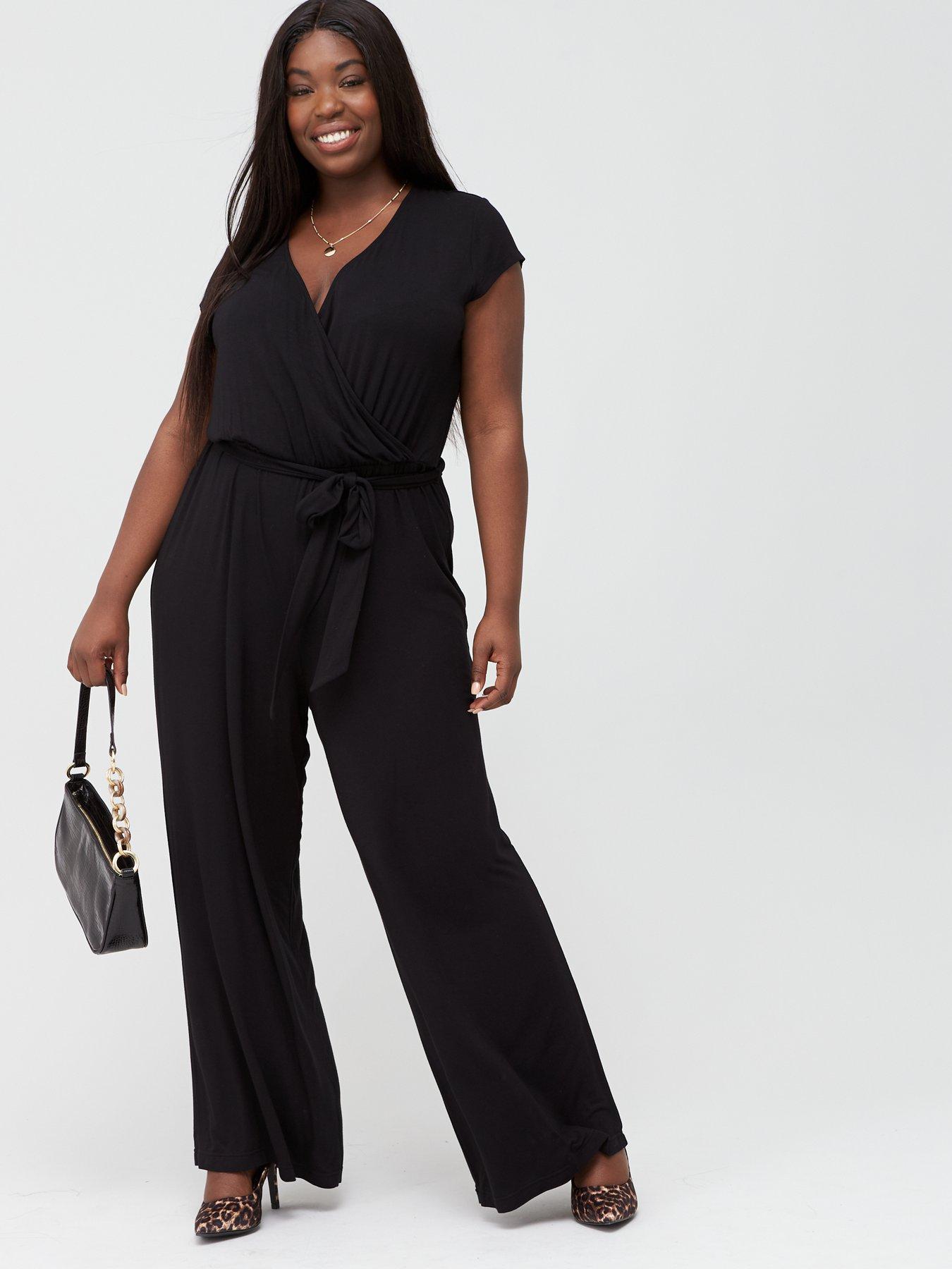 black jersey jumpsuit uk