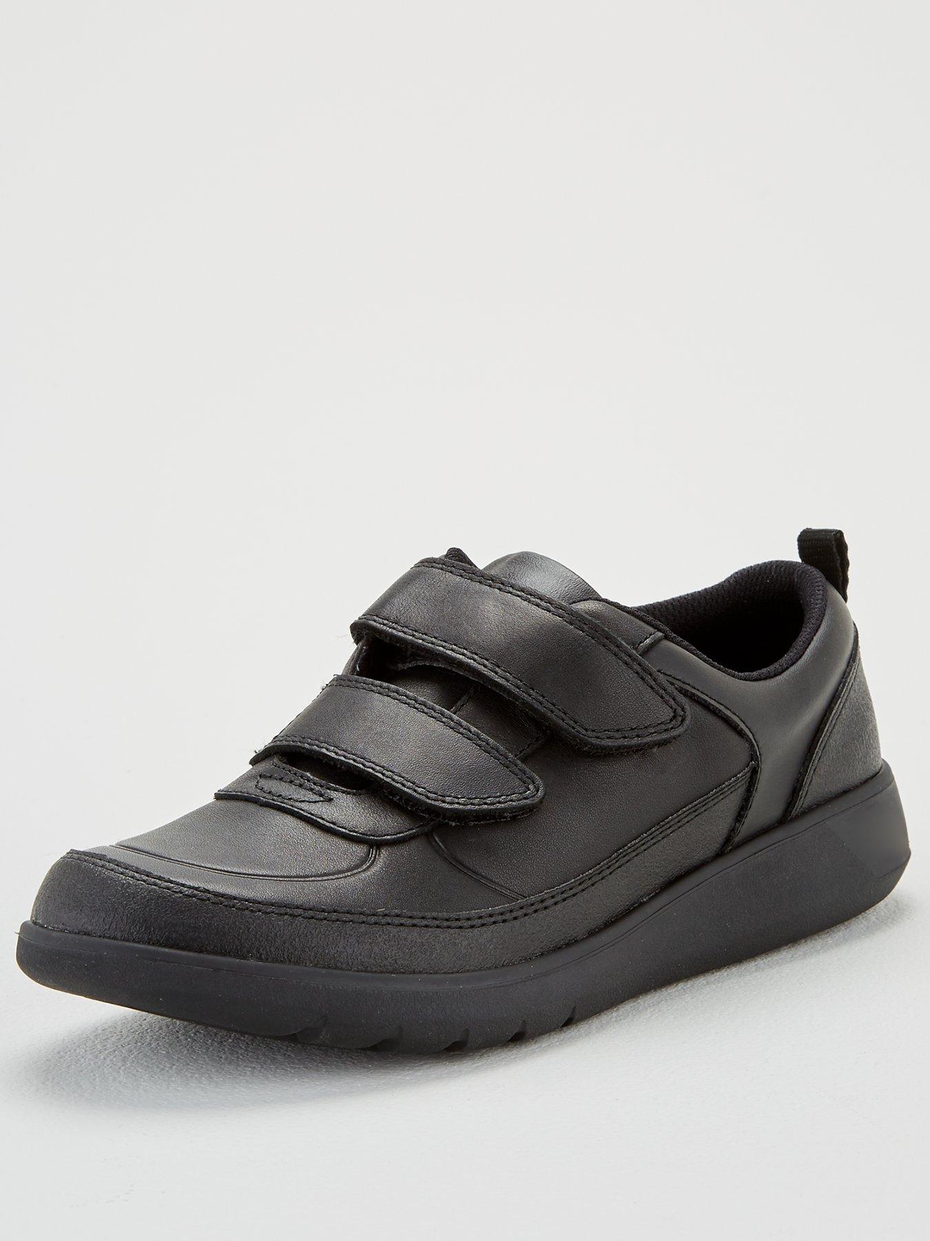 clarks boys black school shoes 