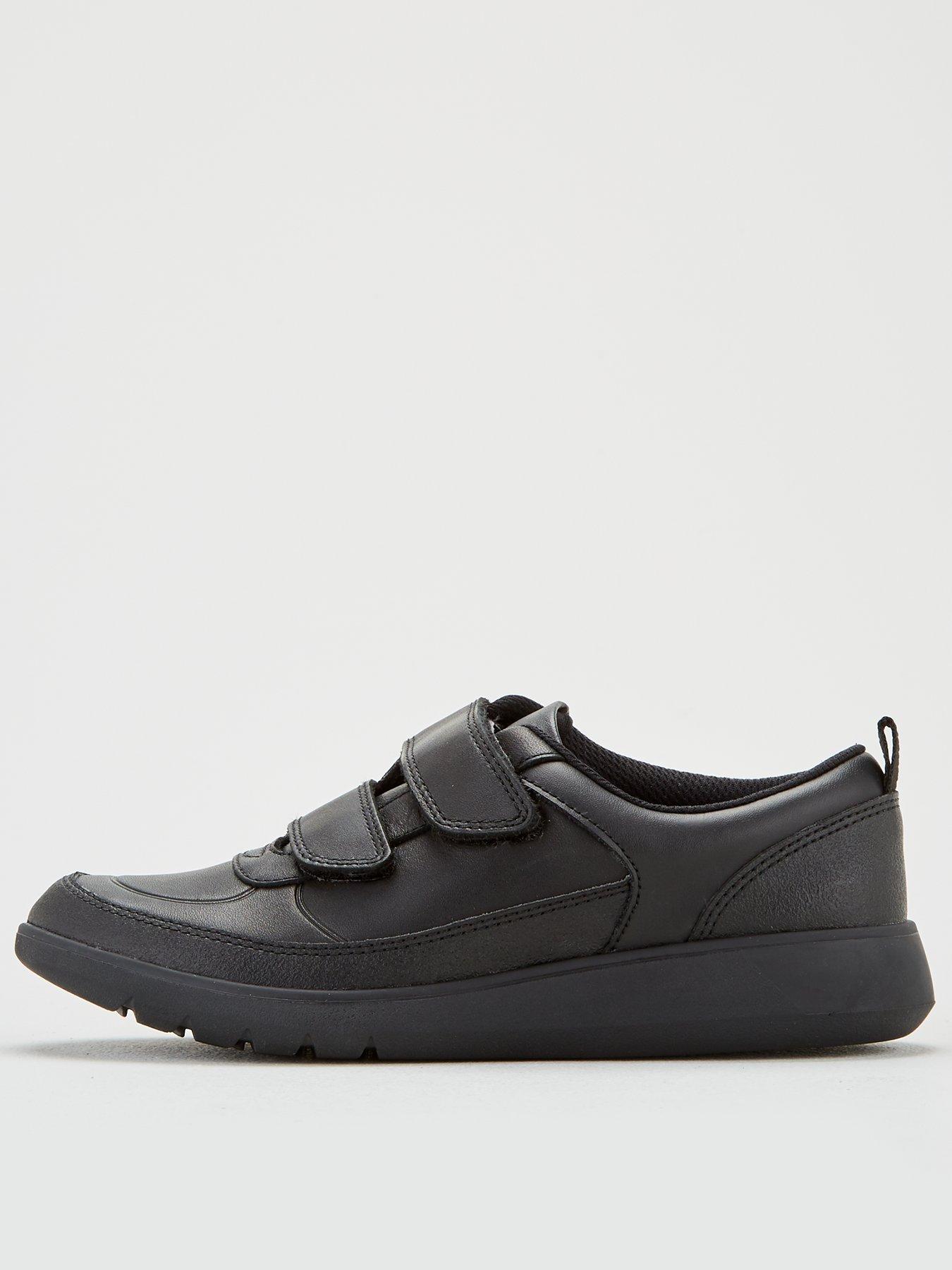 Image 3 of 6 of Clarks Boys Youth Scape Flare School Shoes - Black Leather