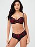  image of pour-moi-amour-shorty-black-scarlet