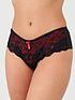  image of pour-moi-amour-shorty-black-scarlet